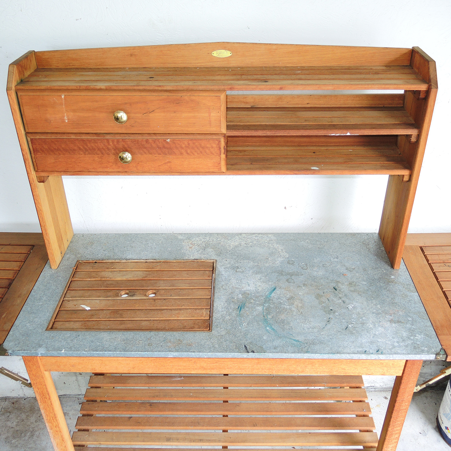 Nyatoh Wood Potting Bench