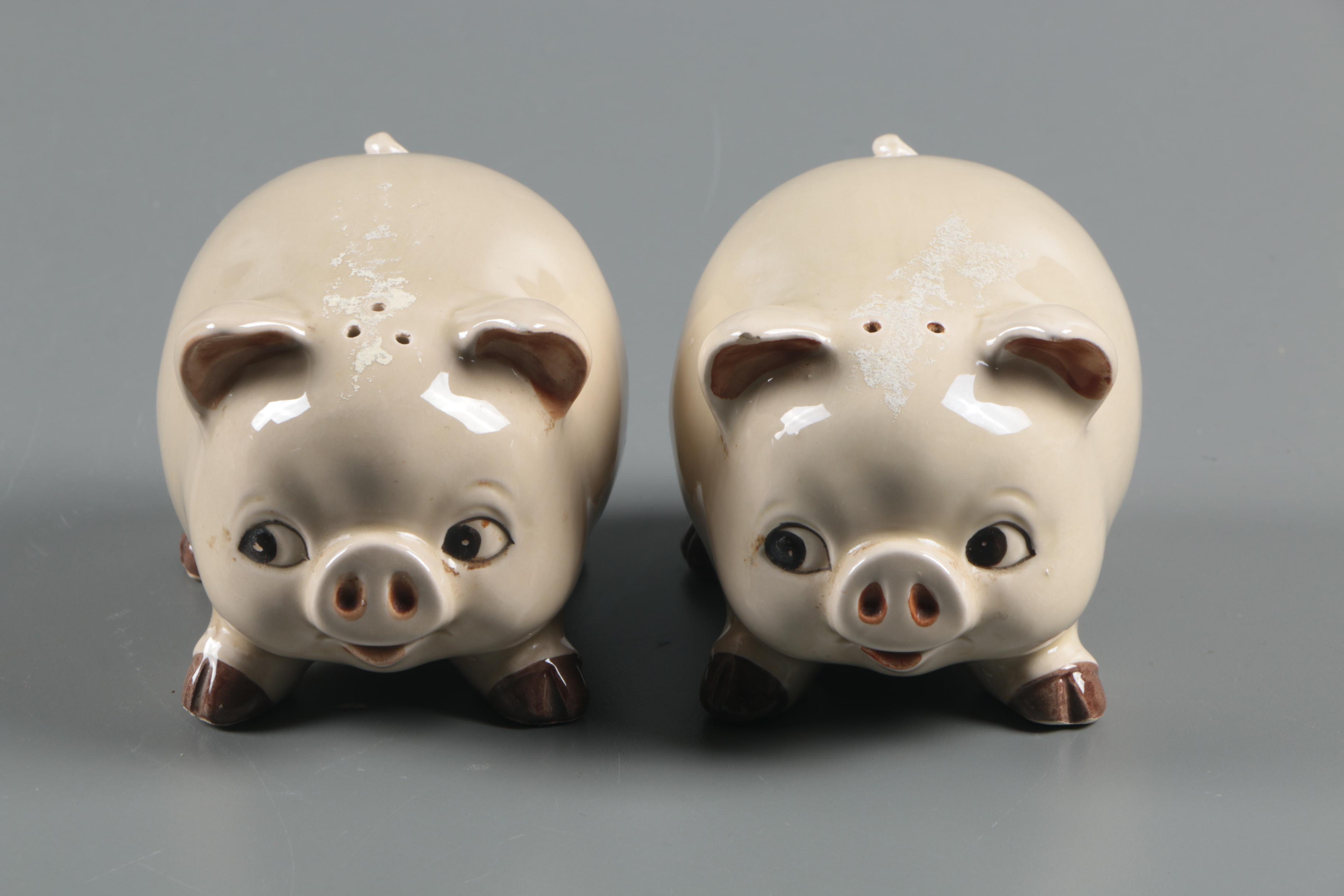 Otagiri Mercantile Company "Pig" Soup Tureen and Shaker Set