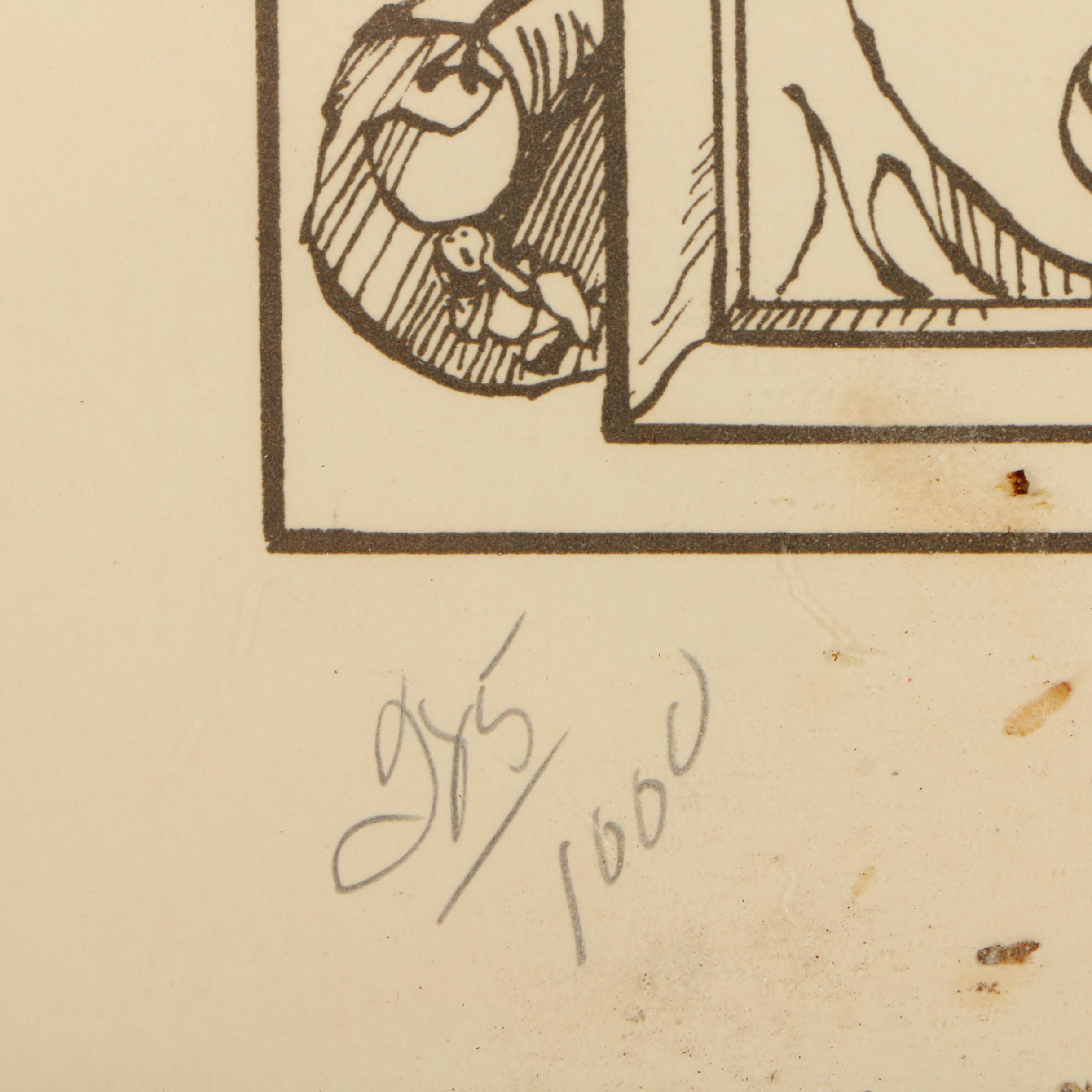 1980 New Orleans Offset Lithograph Poster Attributed to Julie Kahn Valentine