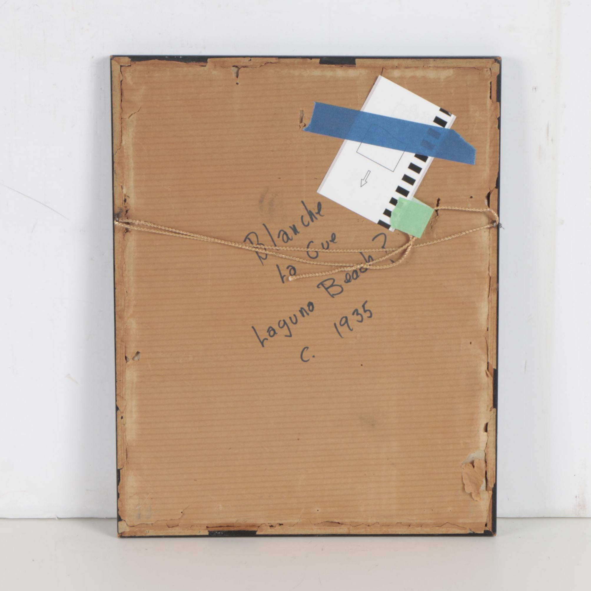 Eddie Vitch Vintage Caricature Drawing of Blanche La Gue