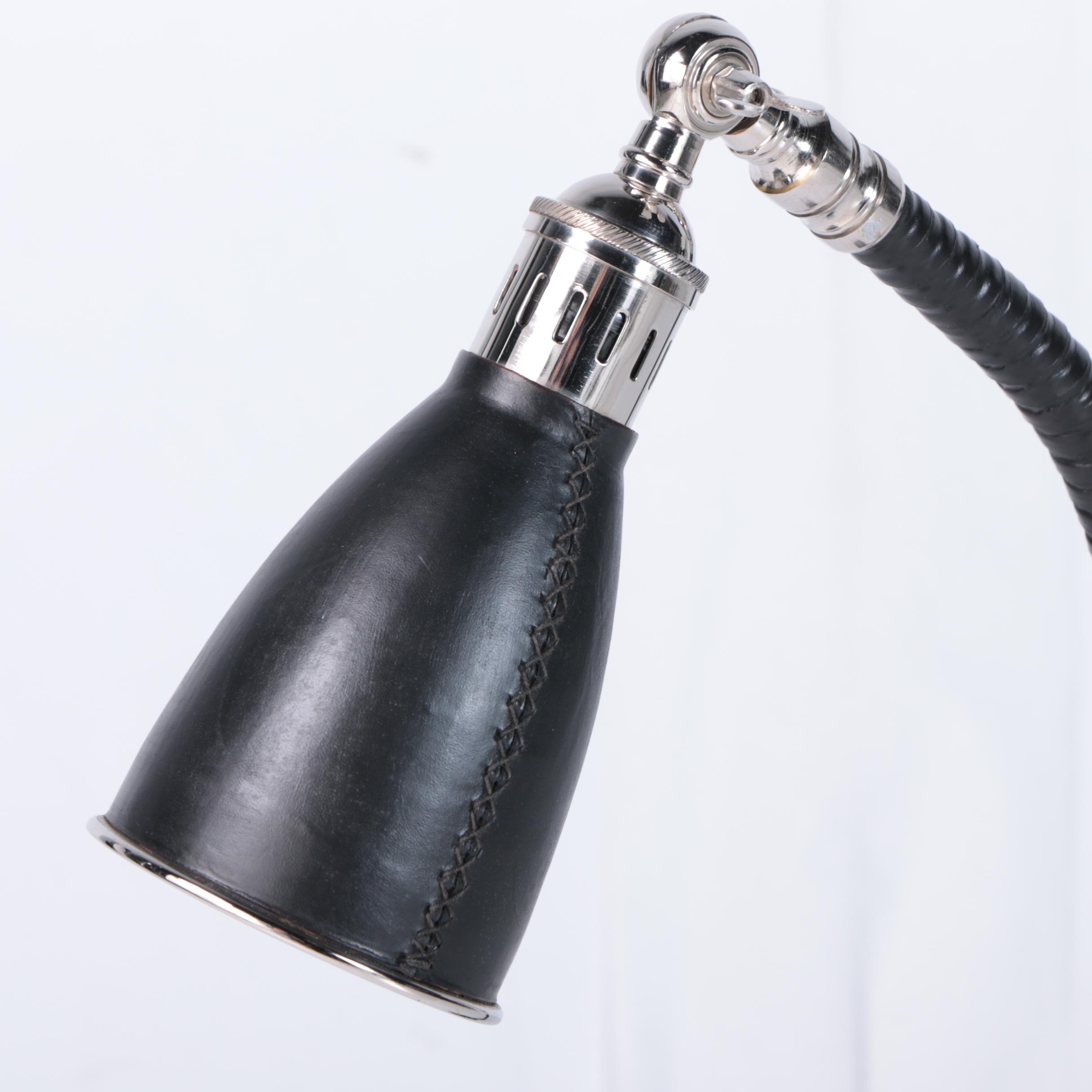 Blue Ocean Traders "Antwerp" Leather Covered Table Lamps