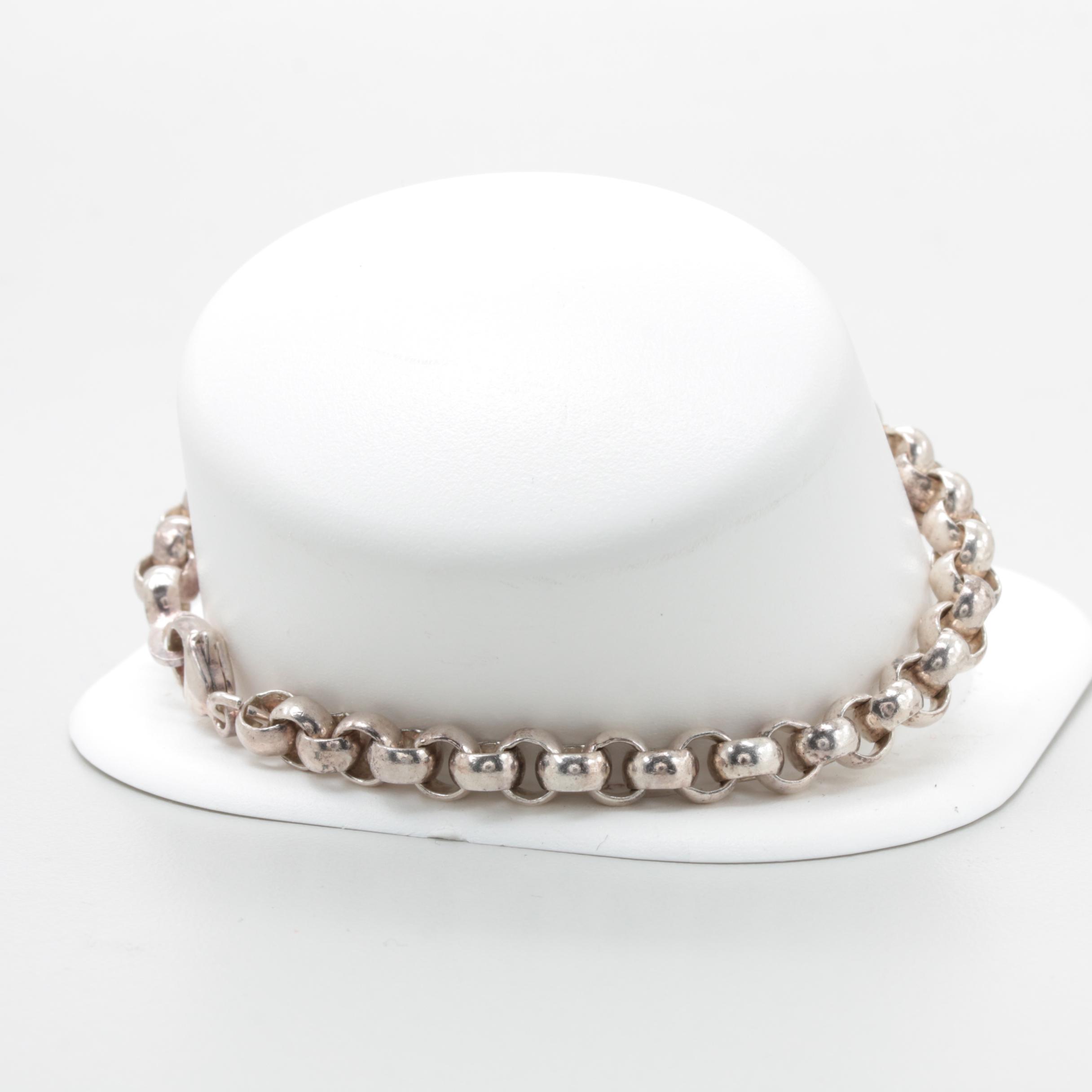 Sterling Silver Rolo Link Bracelet