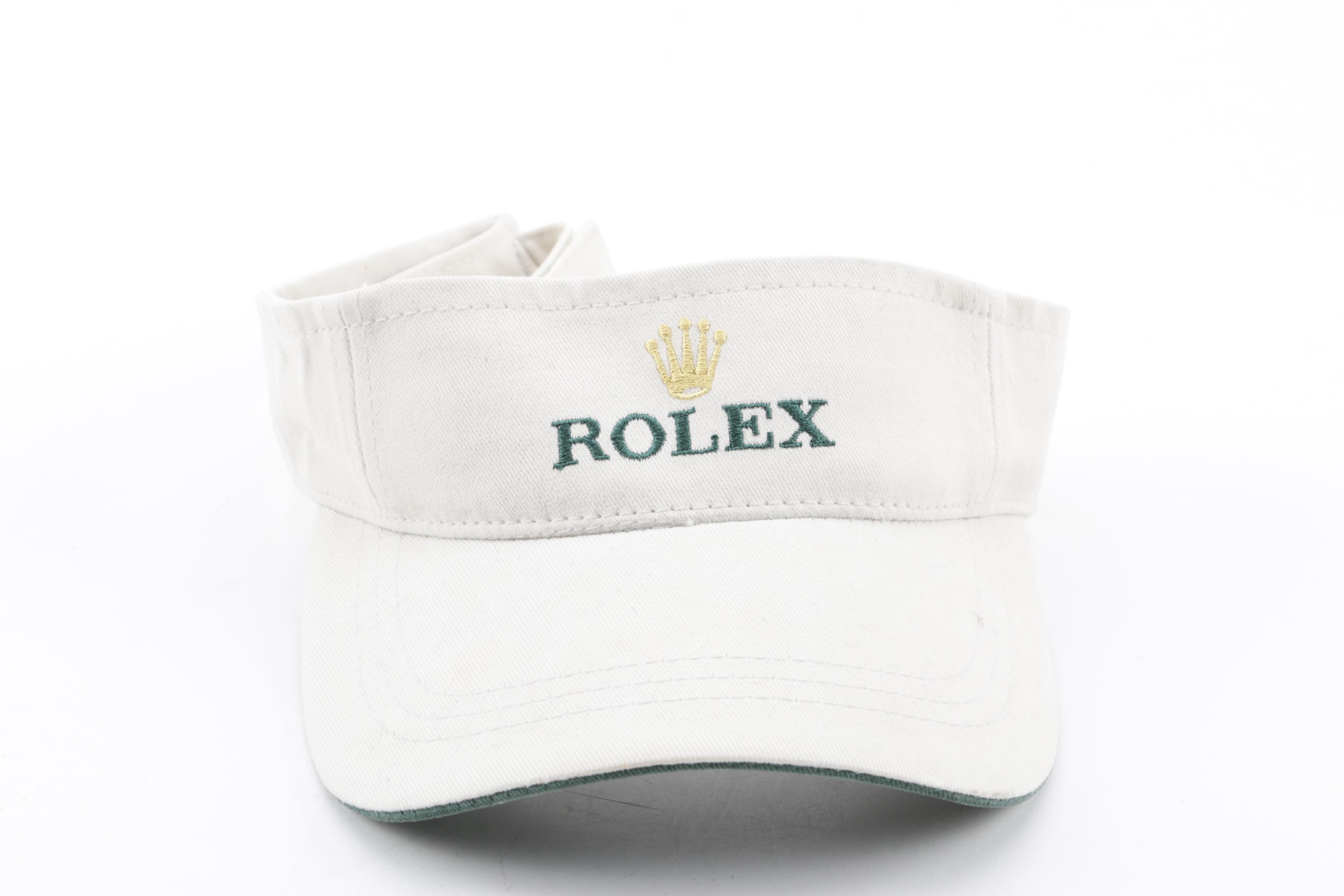 Rolex Billfold Leather Wallet, Caran d'Ache 858 Pen and Visor