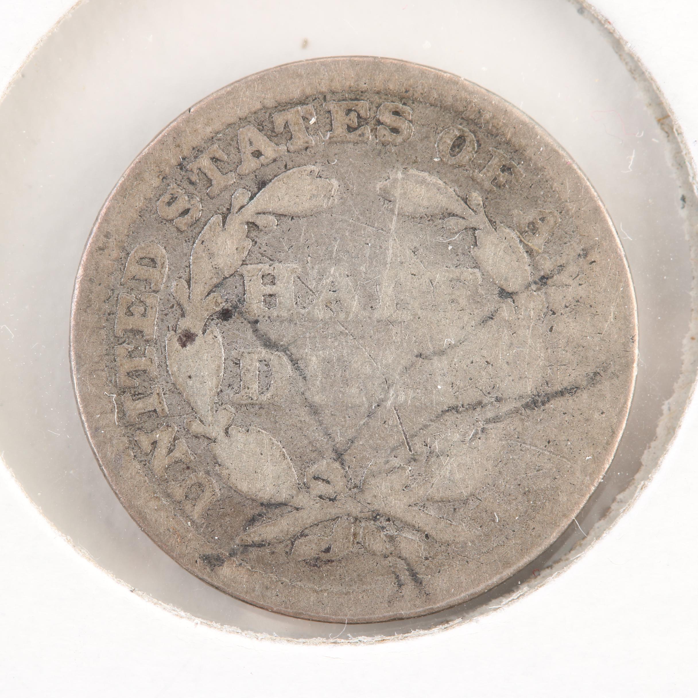 1854 Liberty Seated Silver Half Dime