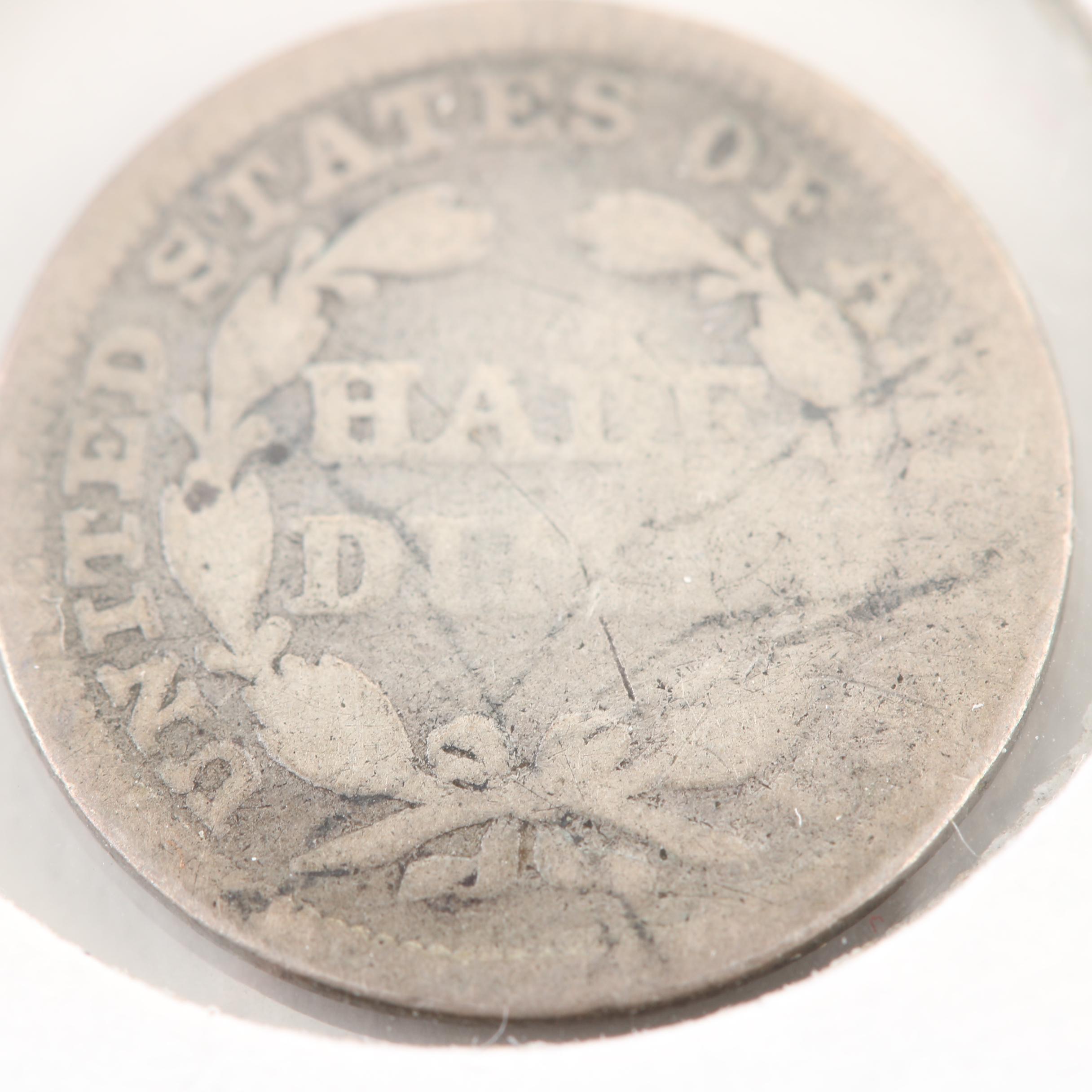1854 Liberty Seated Silver Half Dime