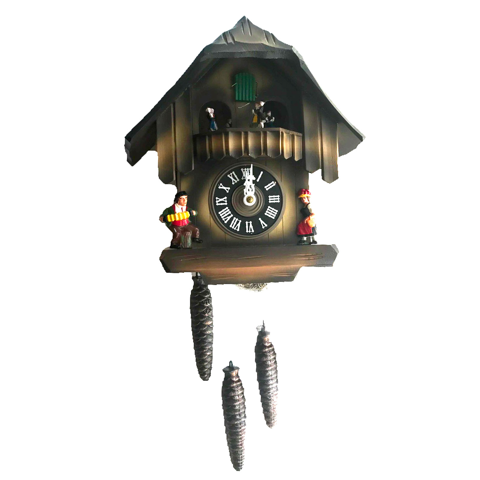 JEC German Black Forest Cuckoo Clock with Musical Dancers