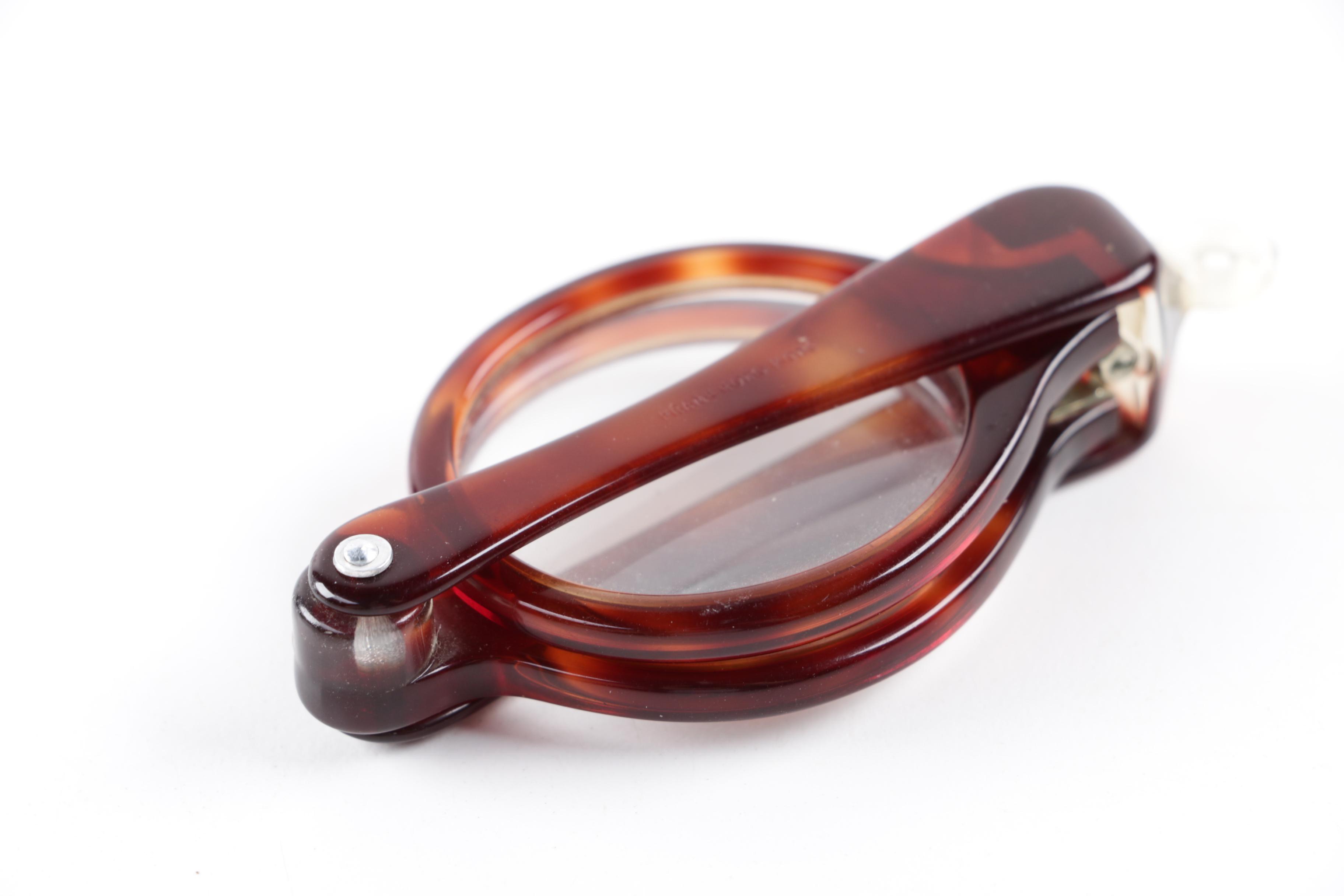 Vintage Pince-nez Eyeglasses and Folding Opera Glasses