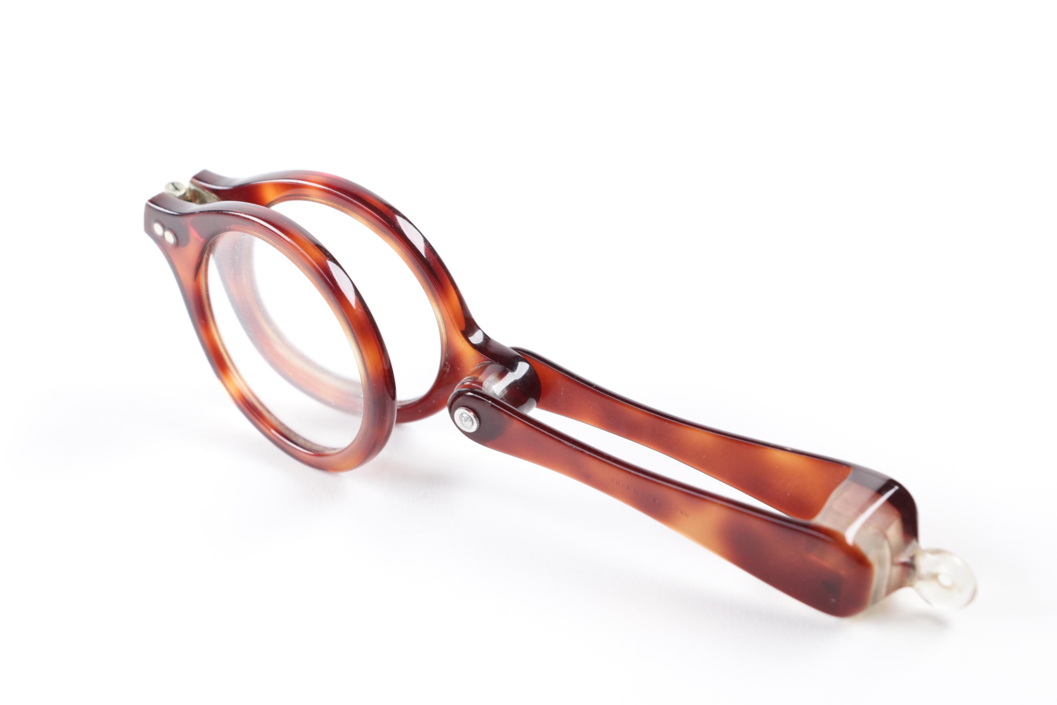 Vintage Pince-nez Eyeglasses and Folding Opera Glasses