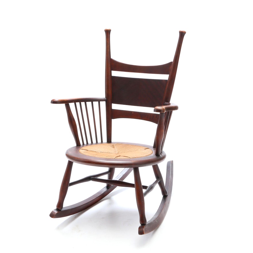 Antique Birch Rocking Chair