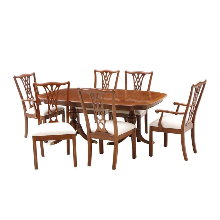 Ethan Allen "Regent's Park" Dining Table and Chairs