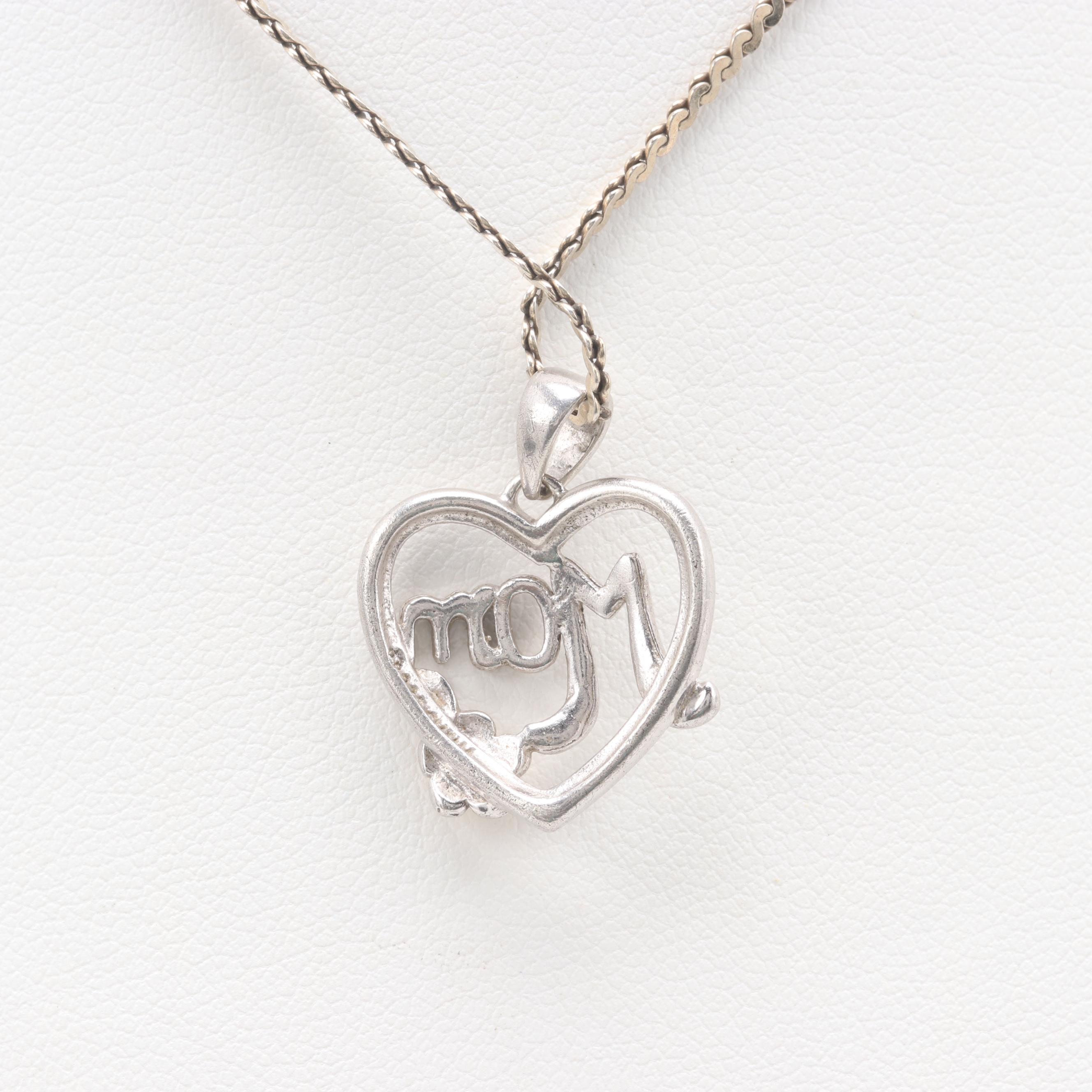 Sterling Silver Jewelry Including Charm Bracelet