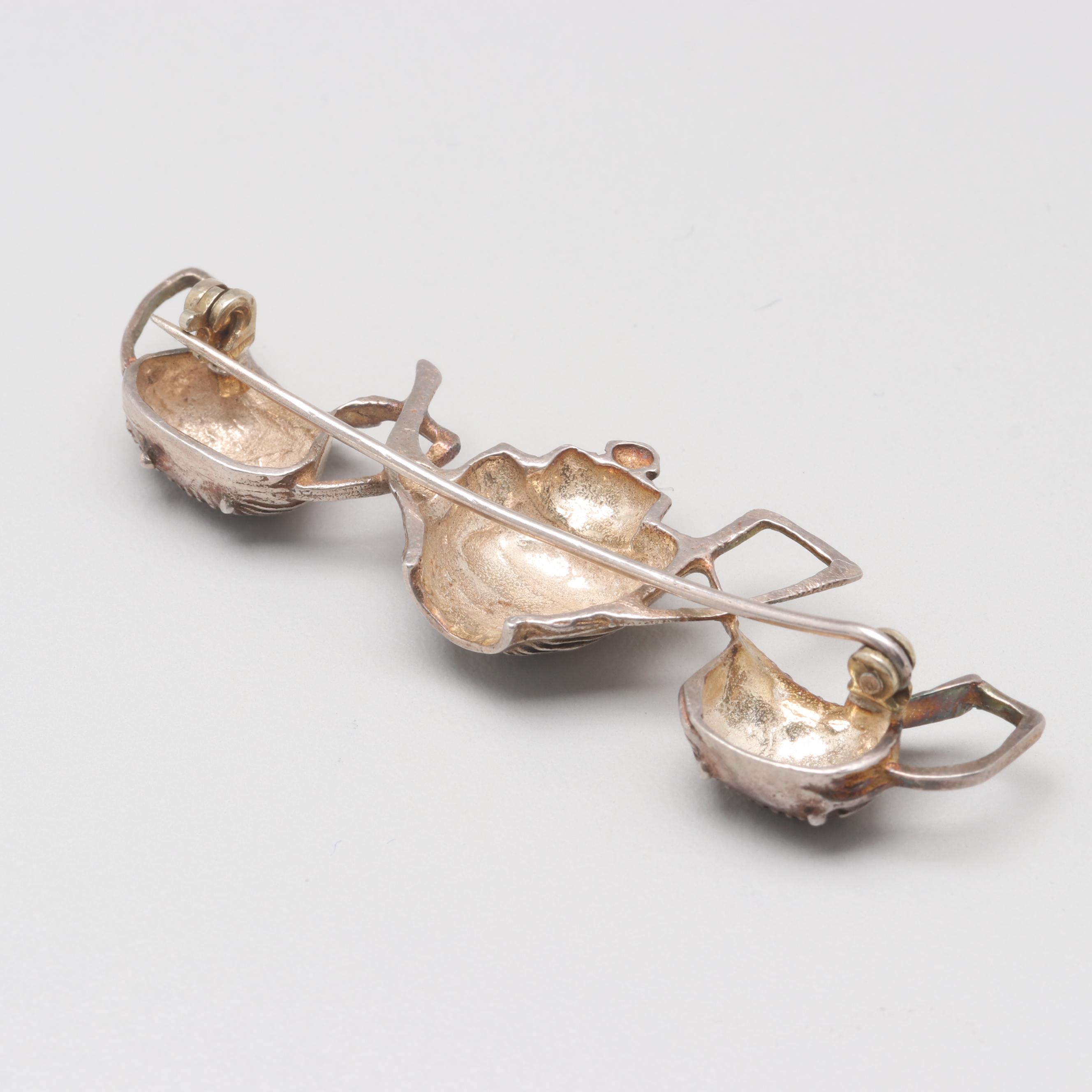 Sterling Silver Jewelry Including Charm Bracelet