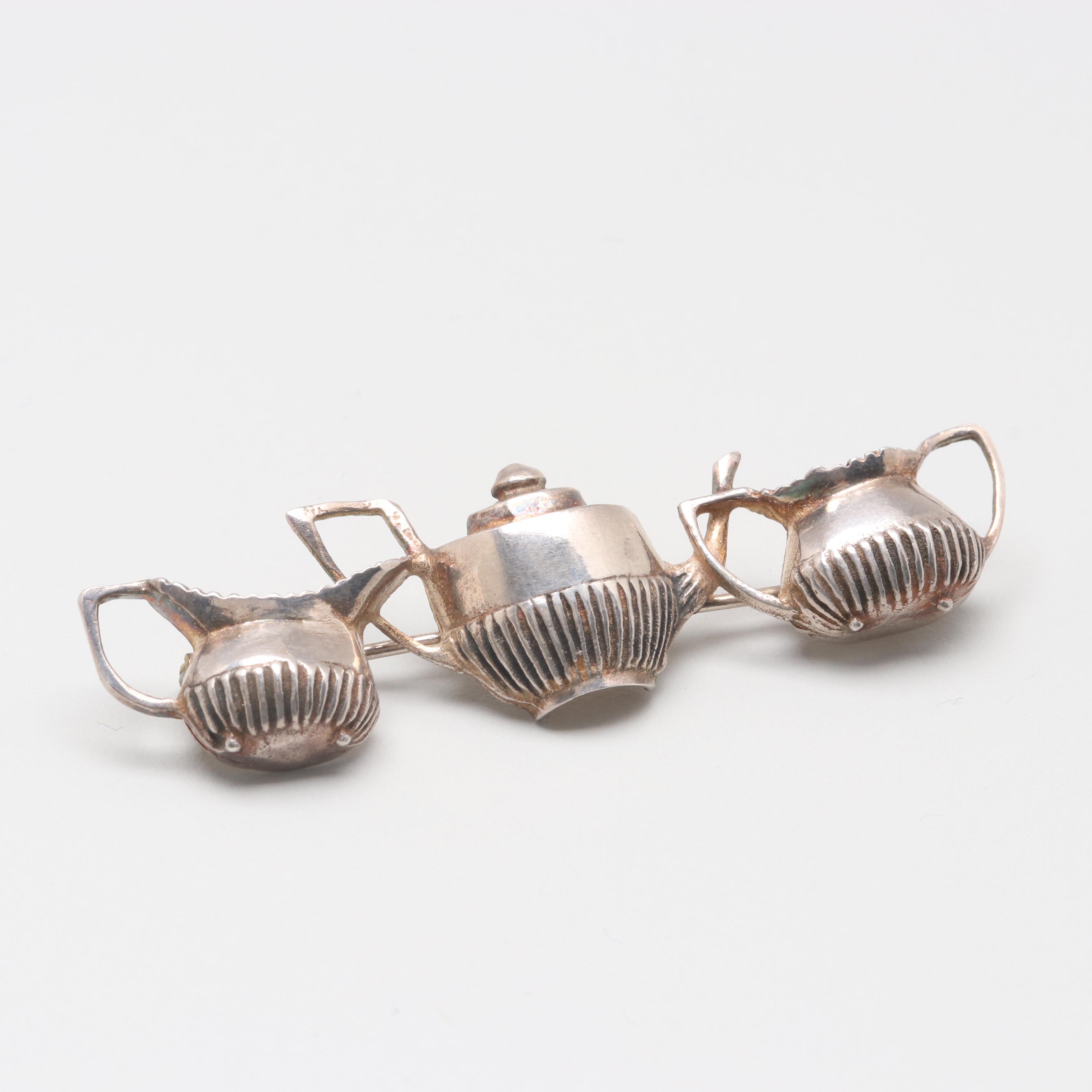 Sterling Silver Jewelry Including Charm Bracelet