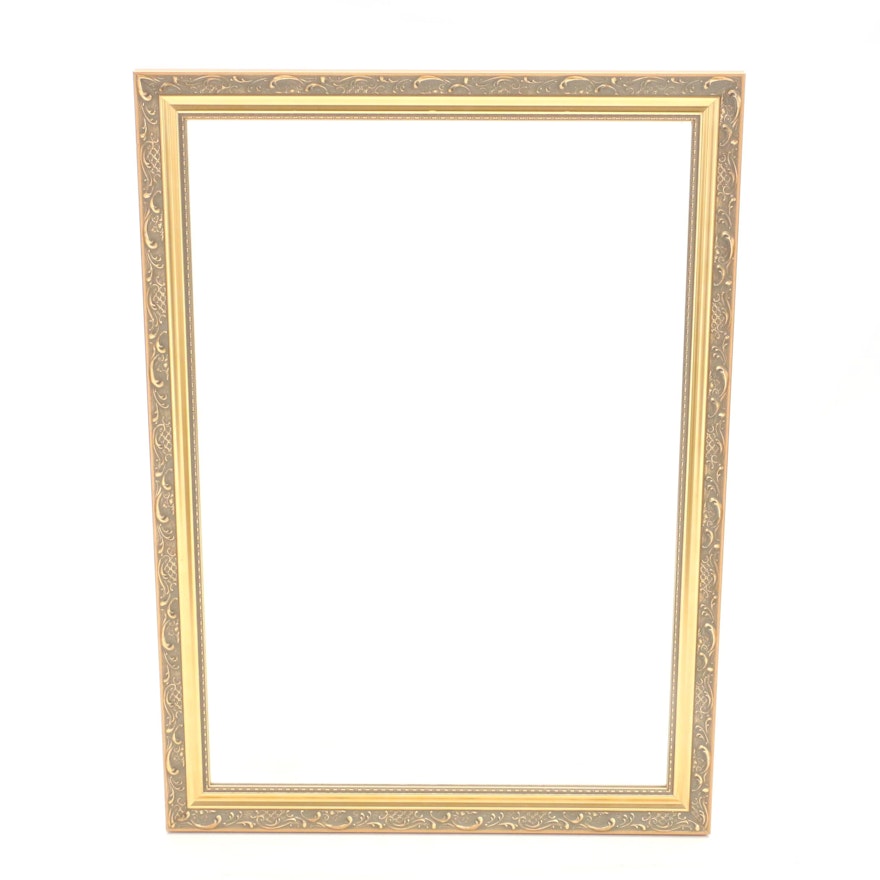 Decorative Gold Tone Wall Mirror by Carolina Mirror Company