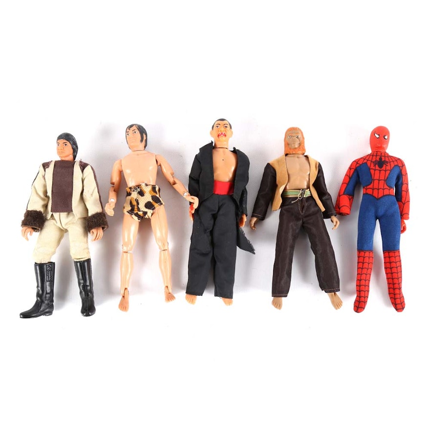 1970s Action Figures Including Spider-man