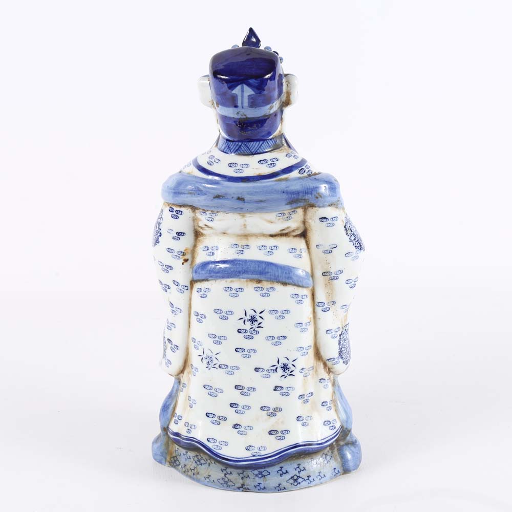 Chinese Blue and White Ceramic Figurine