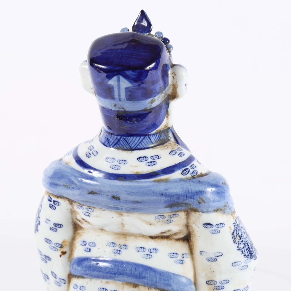 Chinese Blue and White Ceramic Figurine