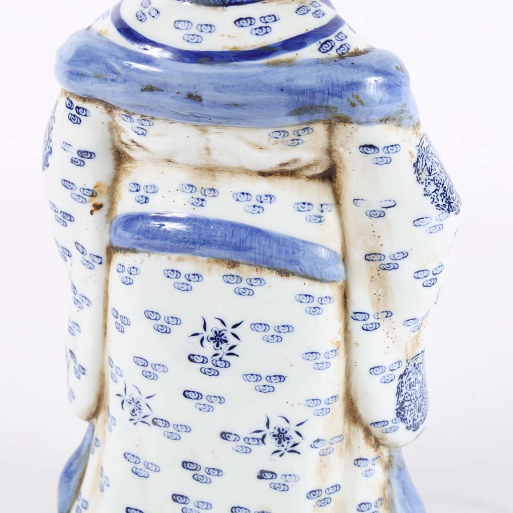Chinese Blue and White Ceramic Figurine