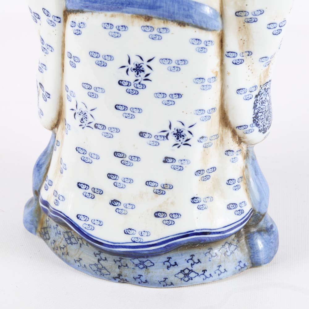 Chinese Blue and White Ceramic Figurine