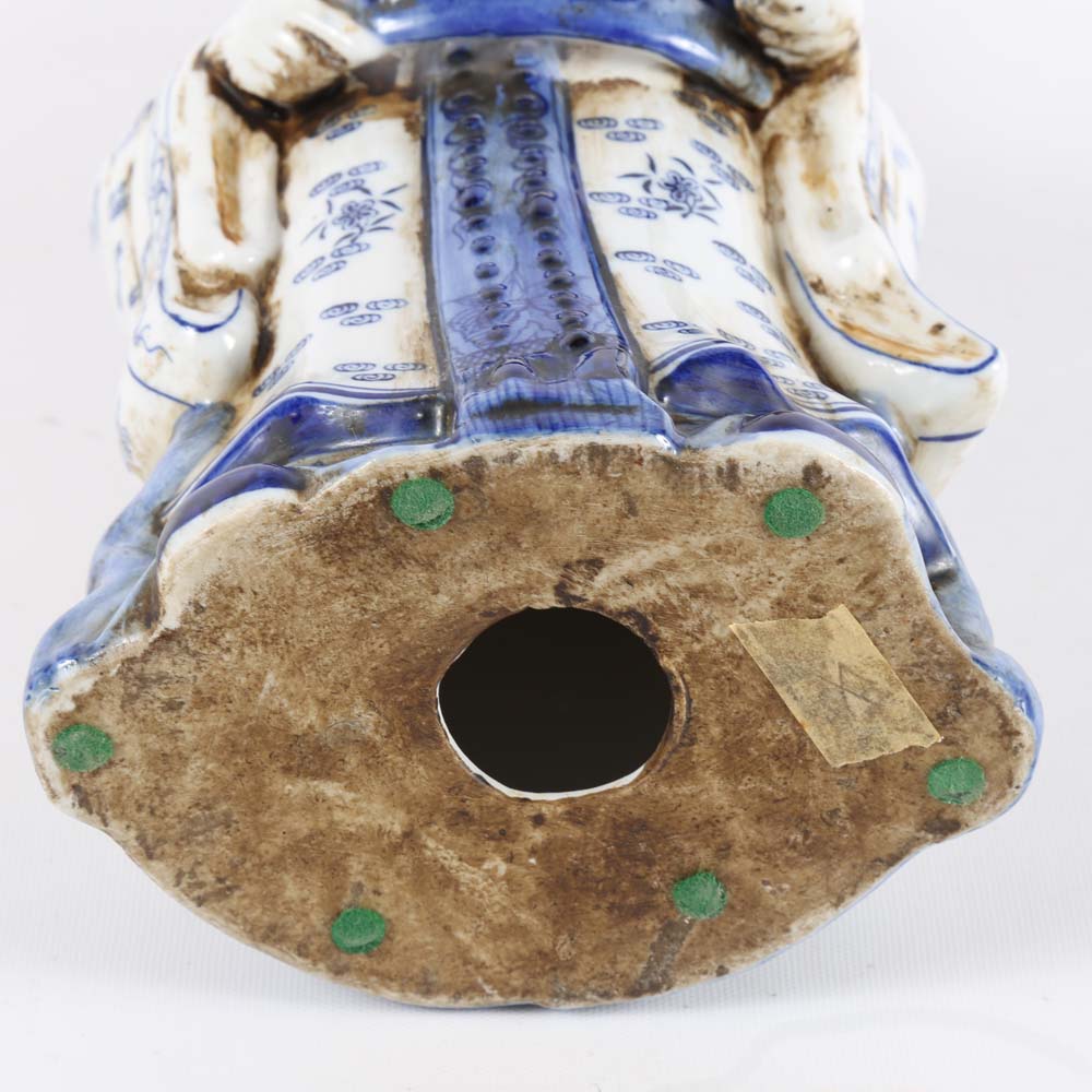 Chinese Blue and White Ceramic Figurine