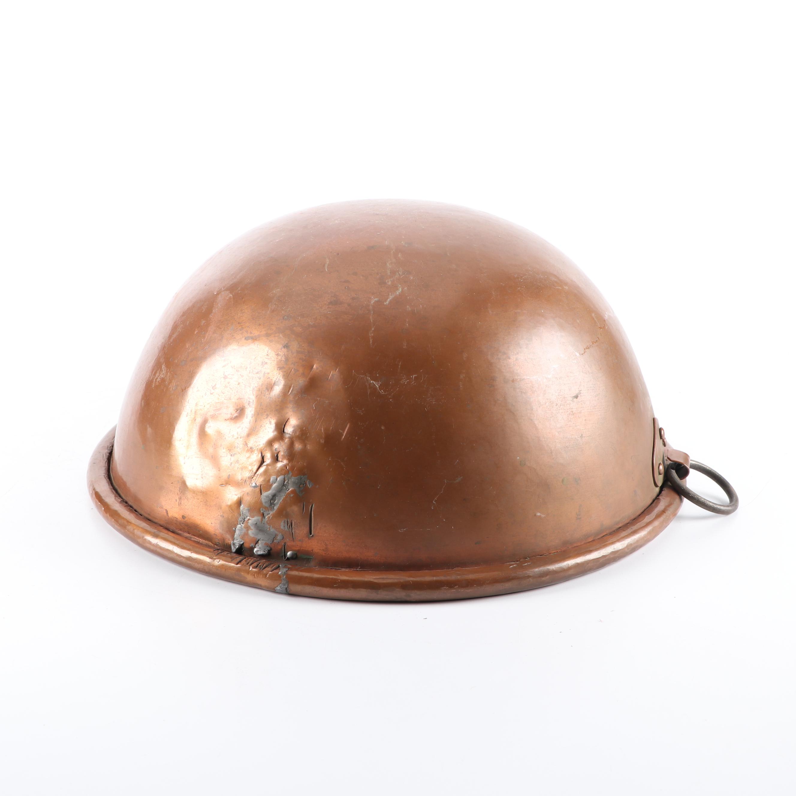 Vintage Spanish Pereira Copper Mixing Bowl