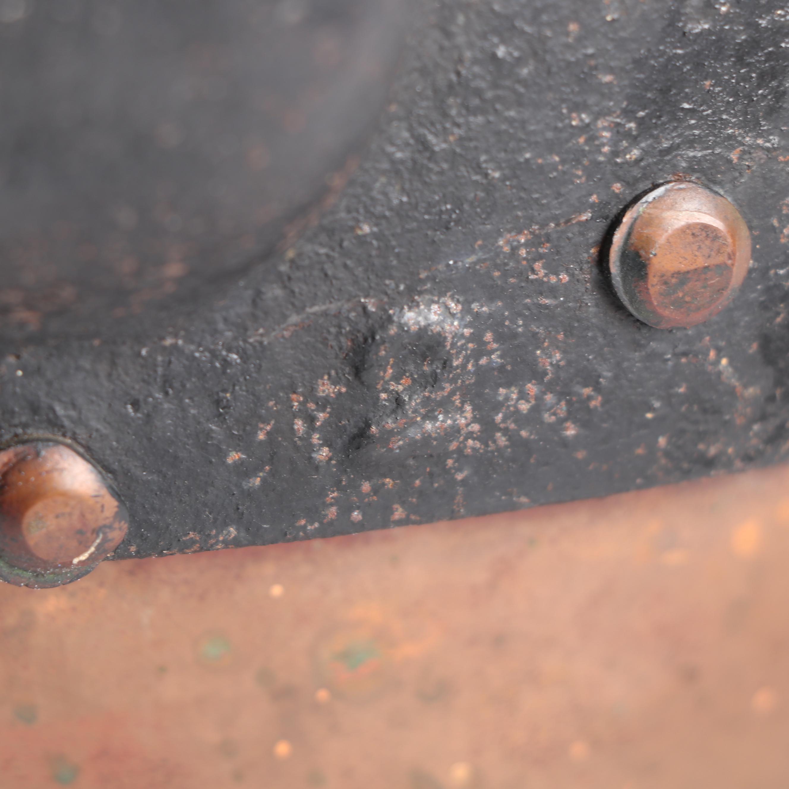 Antique Copper And Cast Iron Apple Butter Kettle