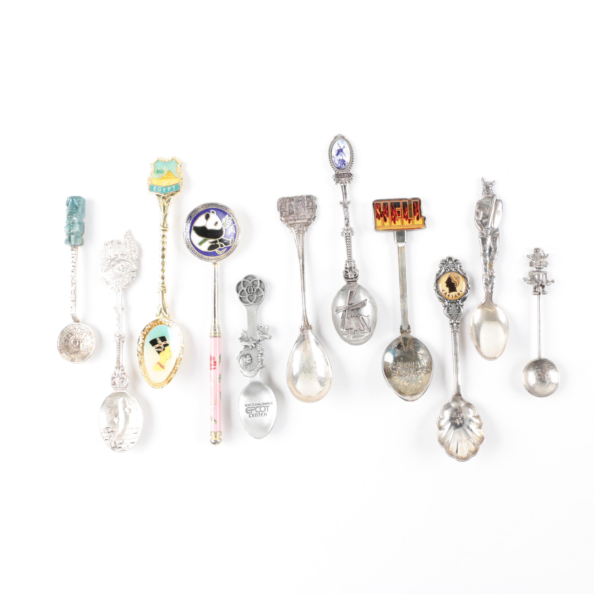 Decorative Souvenir Spoons including Disney, Sea World and More