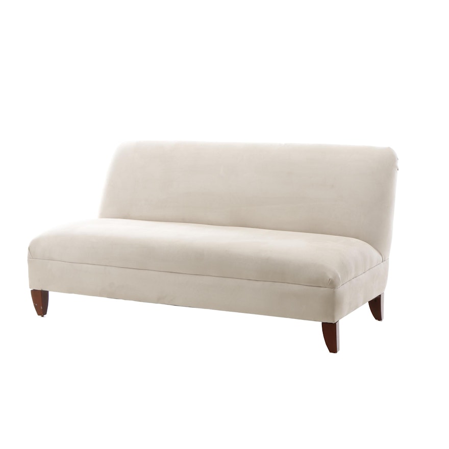 Contemporary Suede Sofa