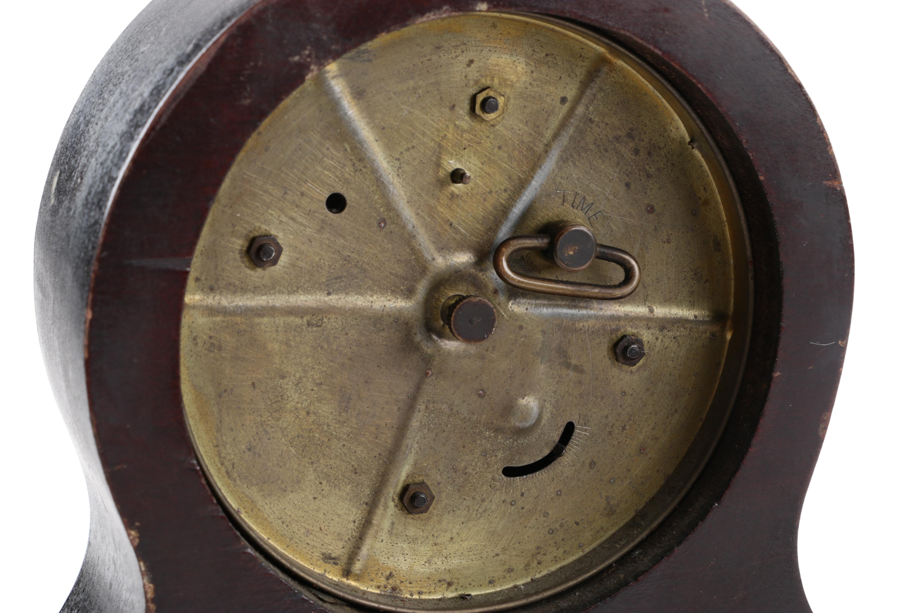 Vintage F. W. Jansen "TimeLite" Mantel Clock and Gold Metallic Alarm Clock