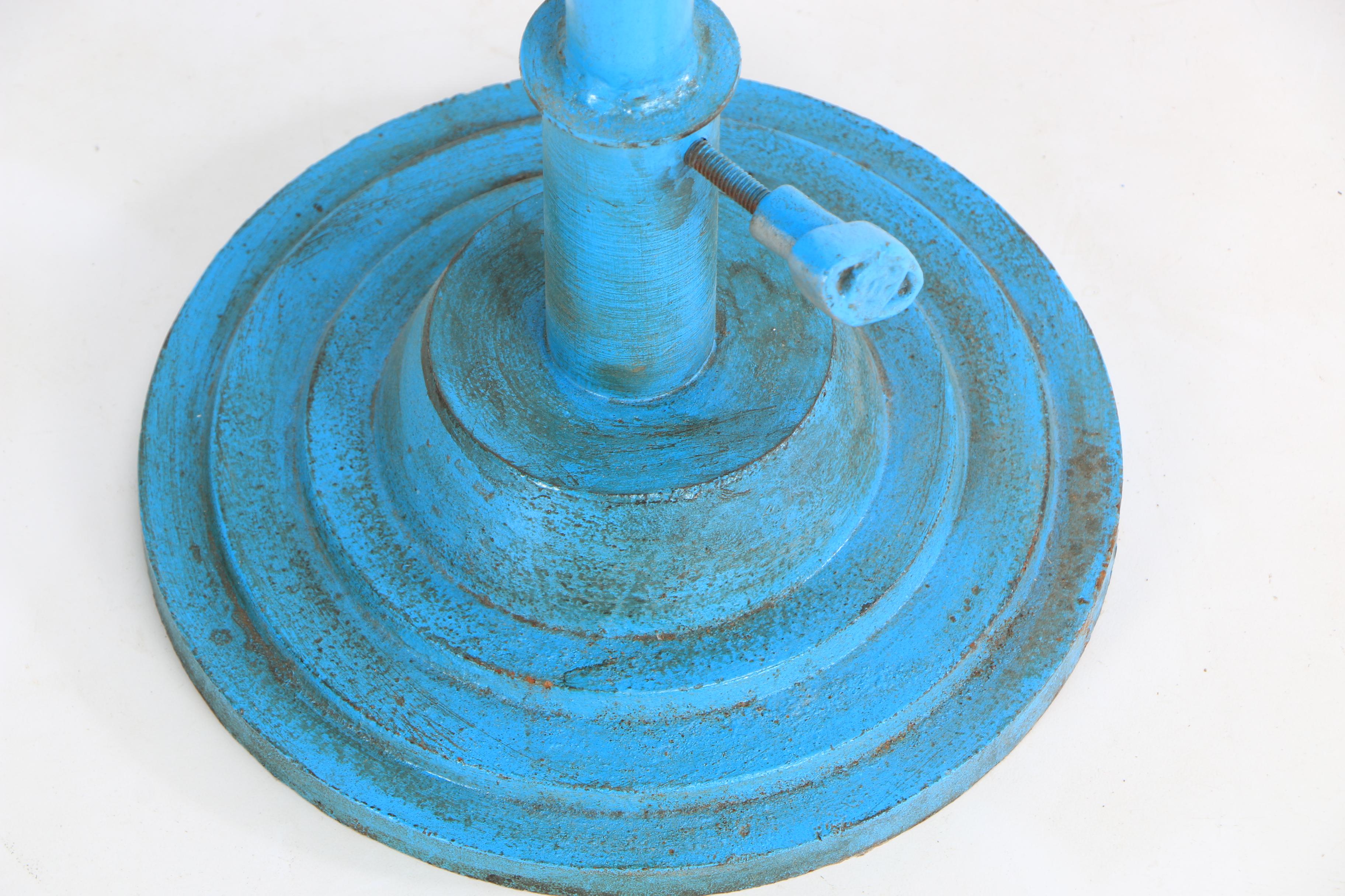 Vintage Blue Painted Clothing Rack