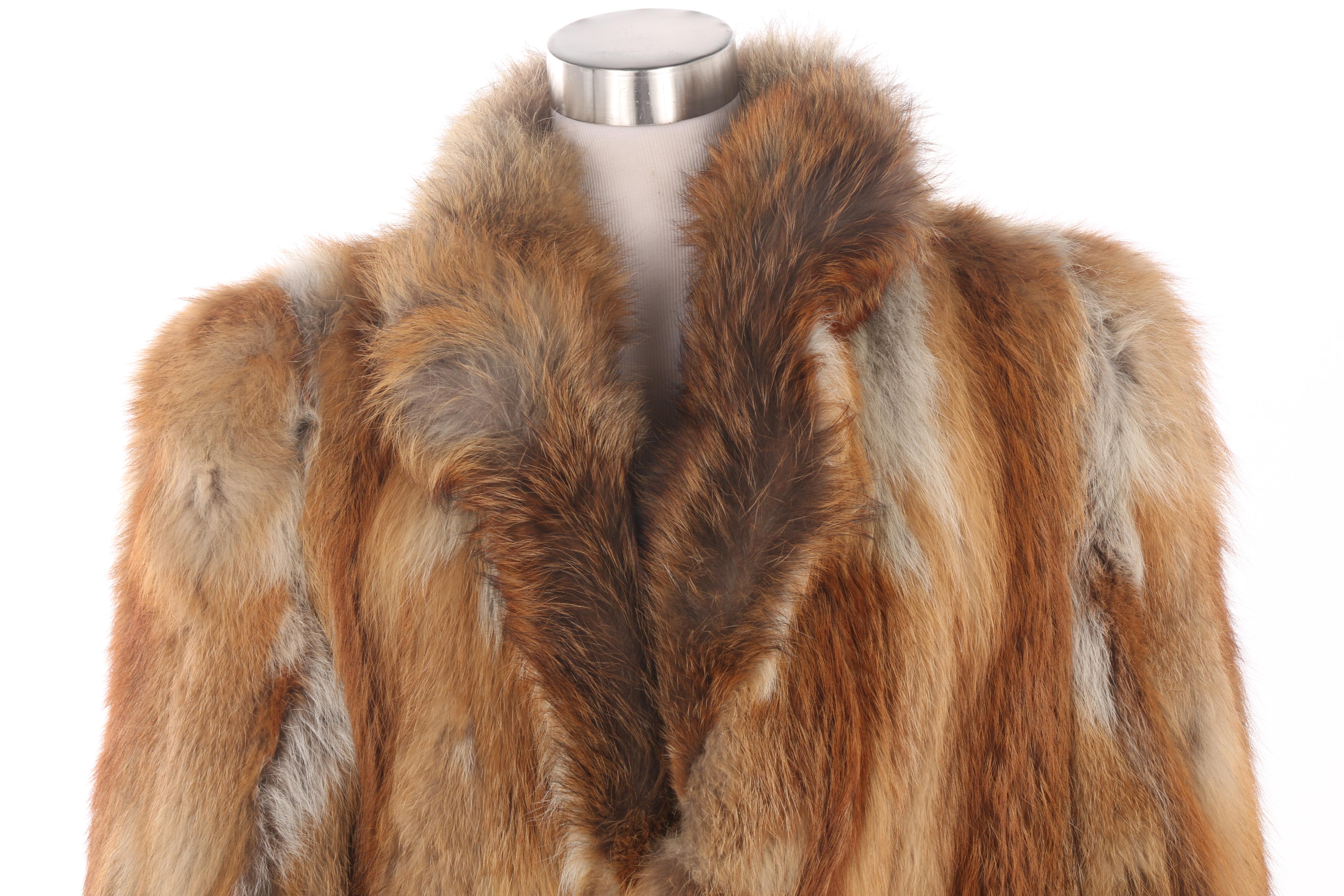 Women's Vintage J. Galistinos Co. Red Fox Fur Coat