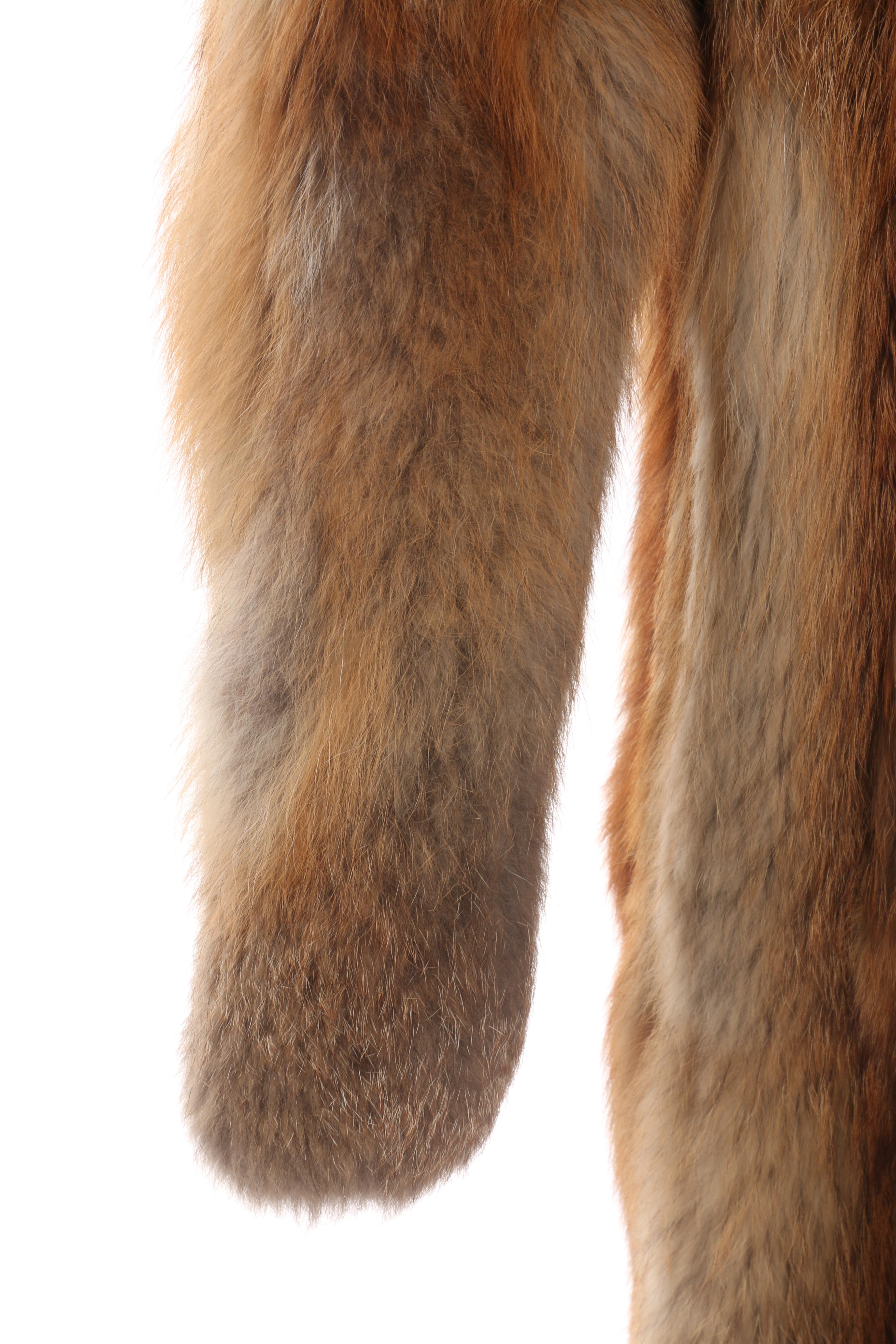 Women's Vintage J. Galistinos Co. Red Fox Fur Coat