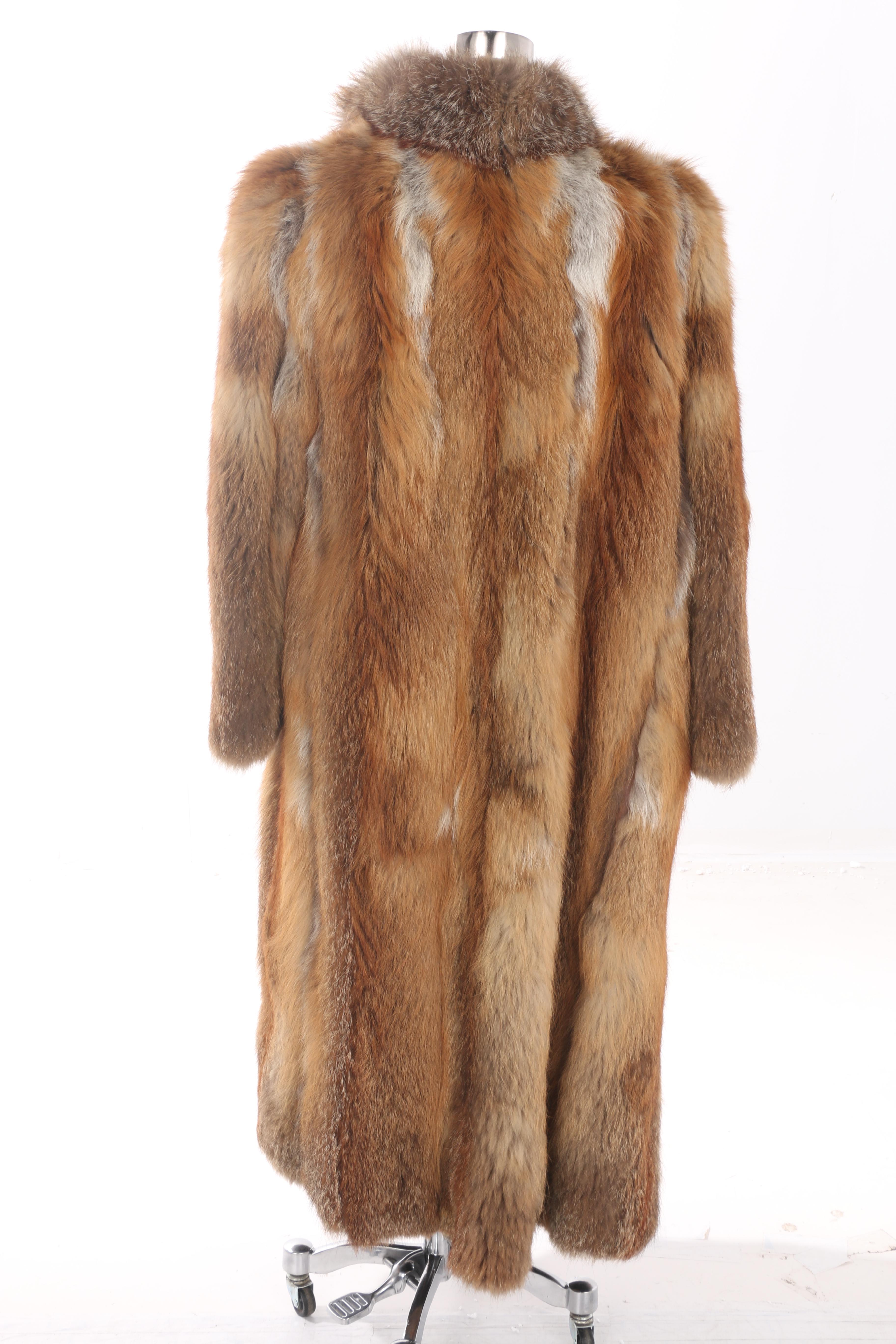 Women's Vintage J. Galistinos Co. Red Fox Fur Coat