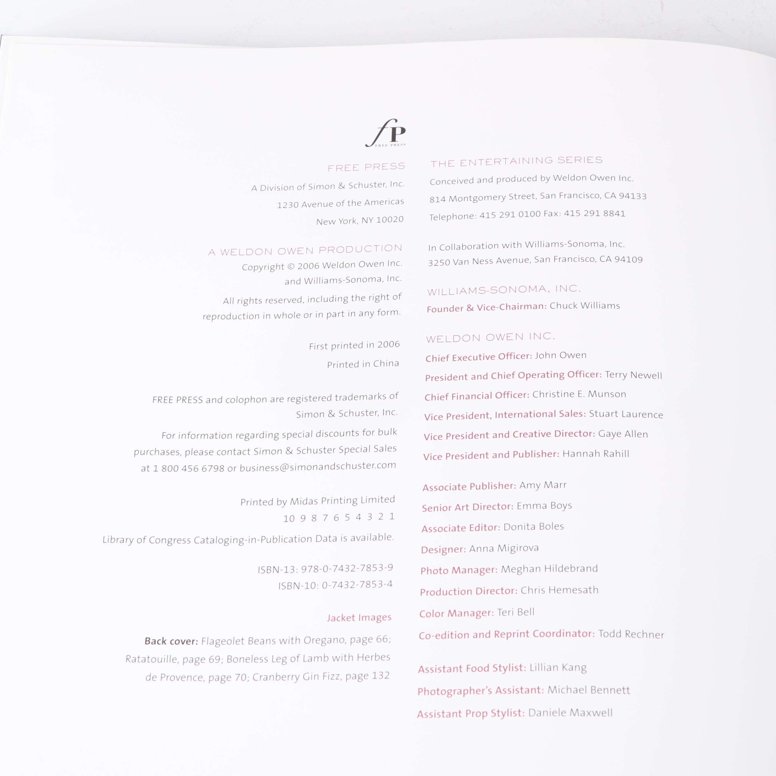 Entertaining and Food Presentation Books