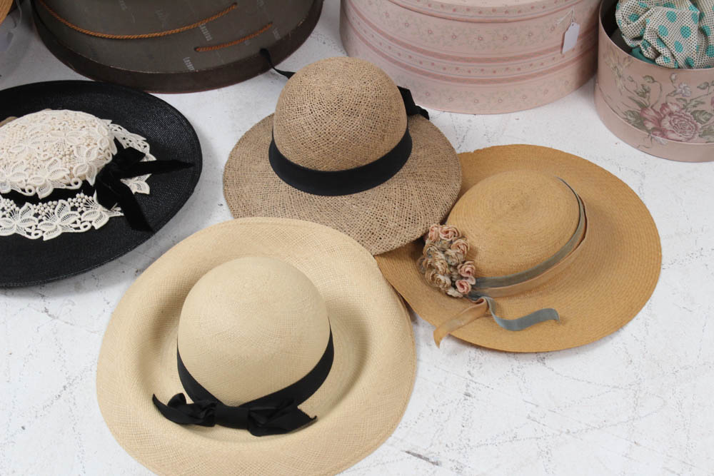 Vintage Hats and Decorative Hat Boxes Featuring Michael Terre