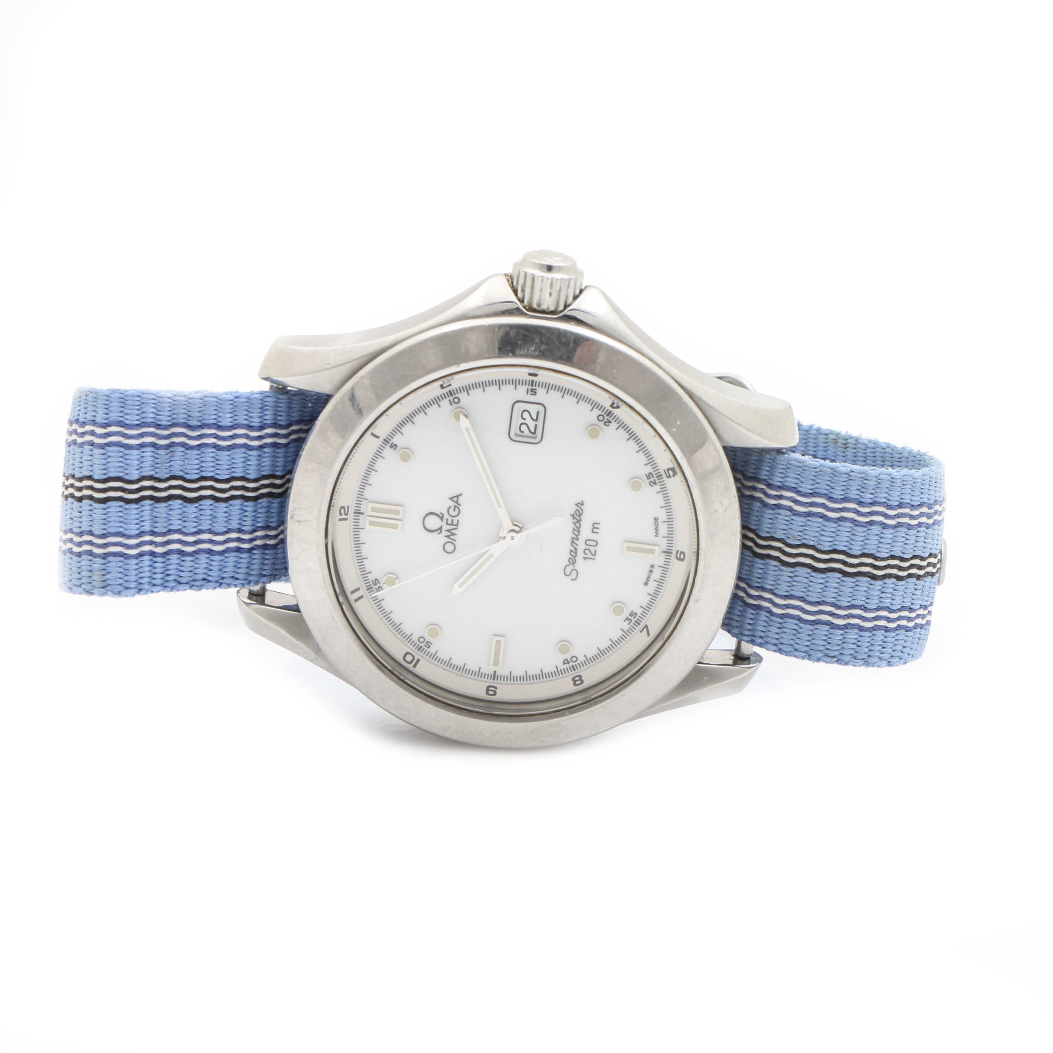 Omega "Seamaster" Stainless Steel Analog Watch