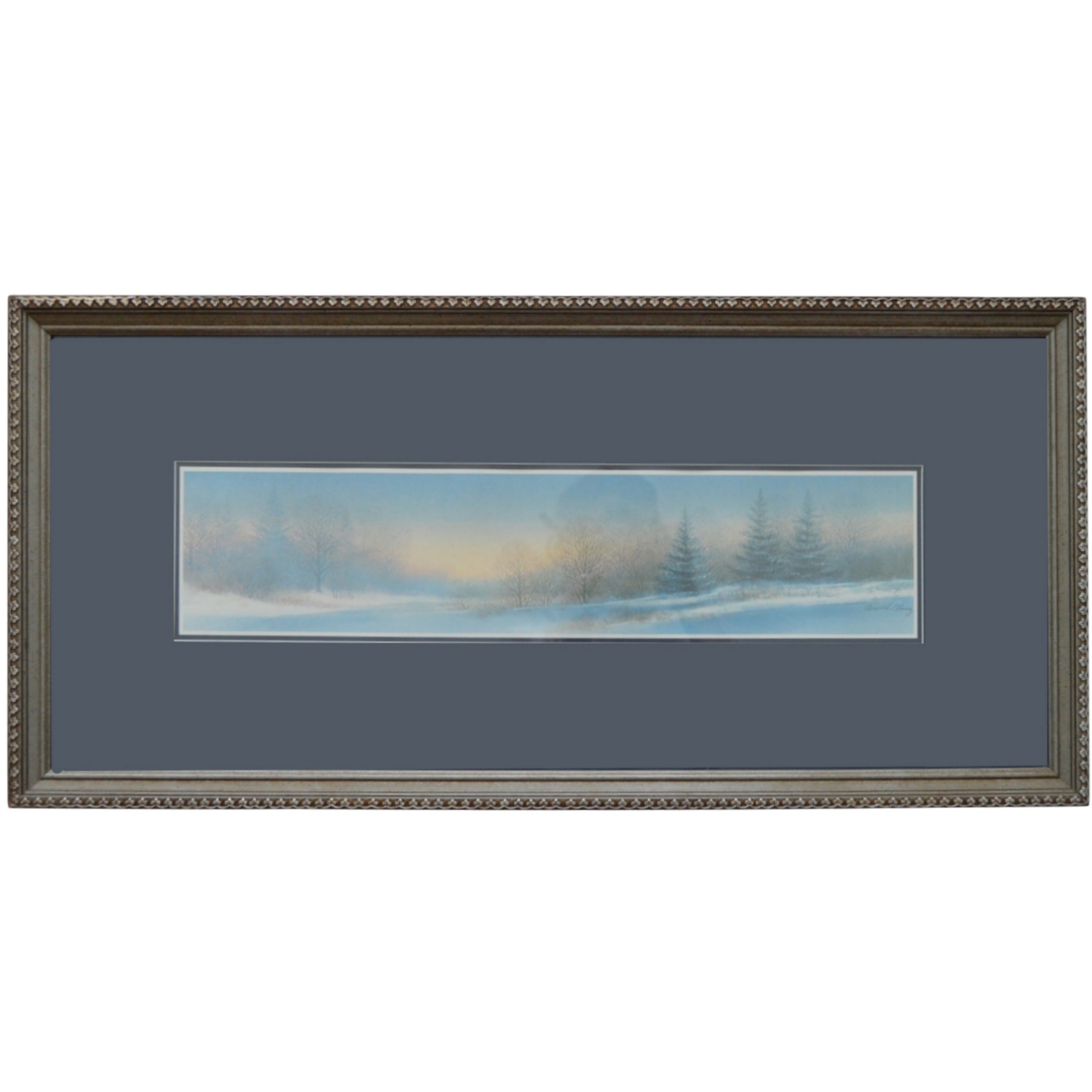 Arnold Alaniz Offset Lithograph "Winterscape"