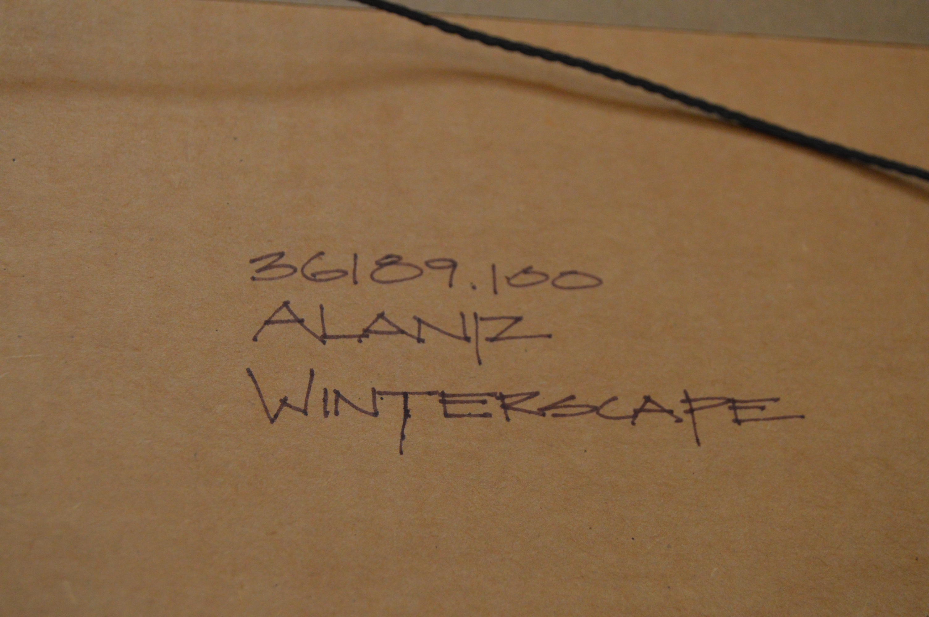 Arnold Alaniz Offset Lithograph "Winterscape"