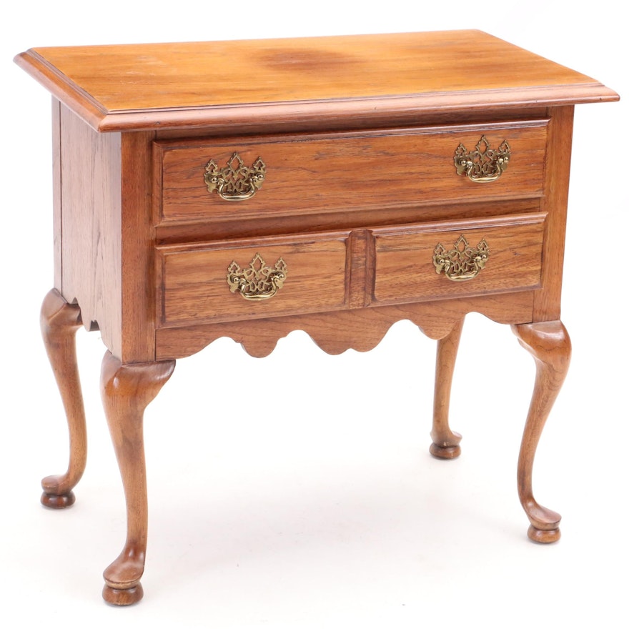 Queen Anne Style Pecan Lowboy