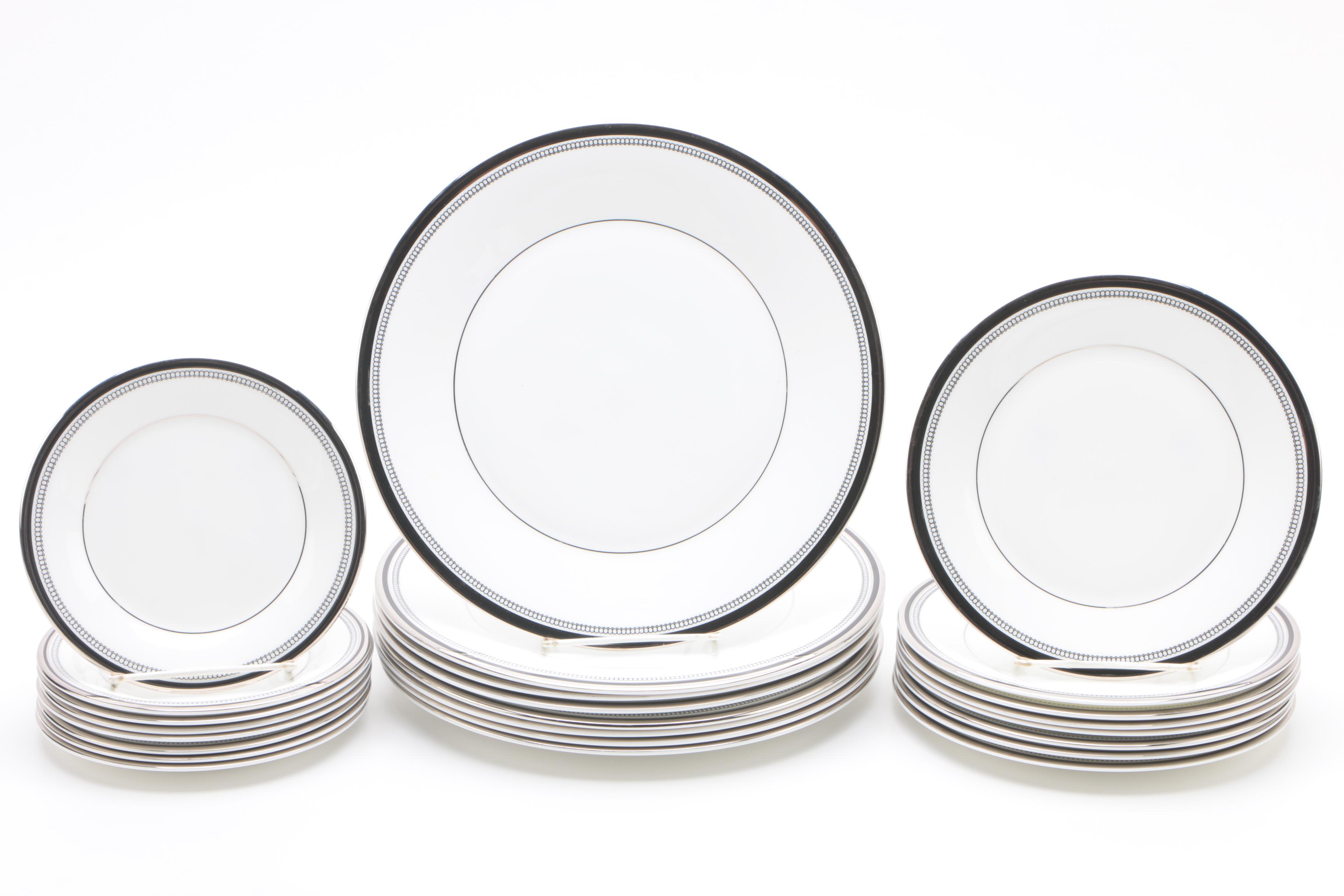 Royal Doulton "Sarabande" Dinnerware with Crate & Barrel Cups and Saucers