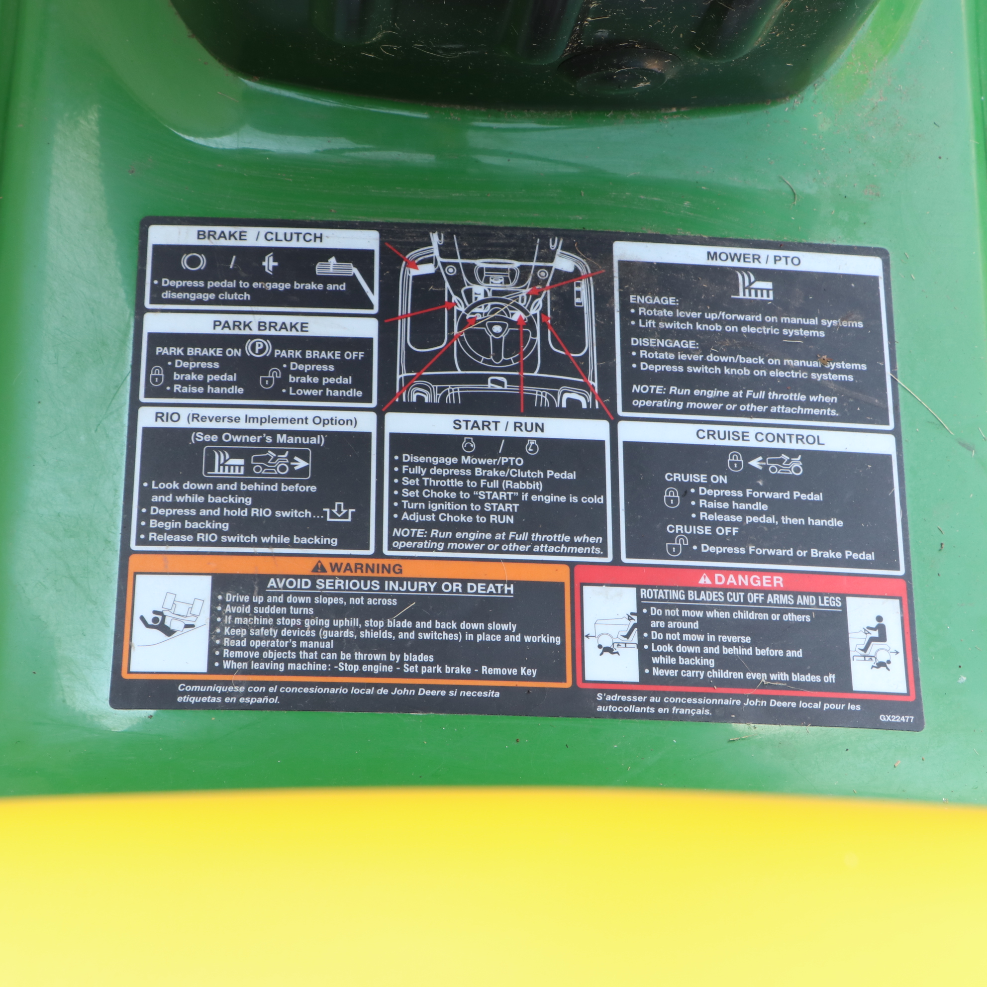 2007 John Deere LA110 Ride on Mower with Trailer