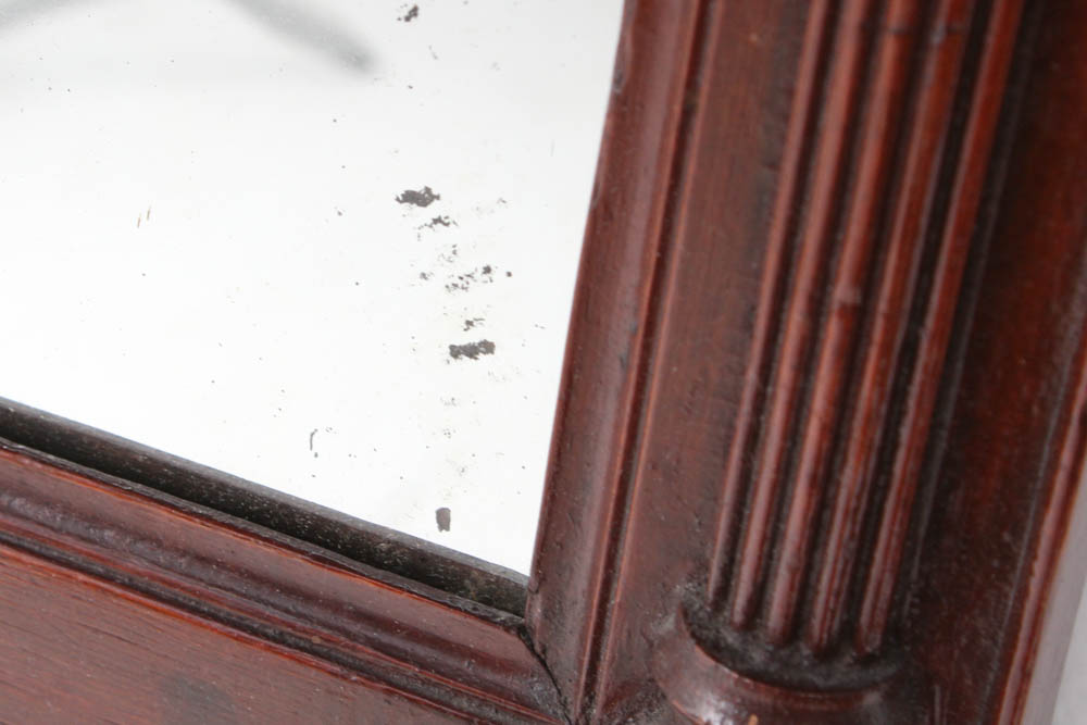 19th Century Pennsylvania Reverse Painted Trumeau Mirror