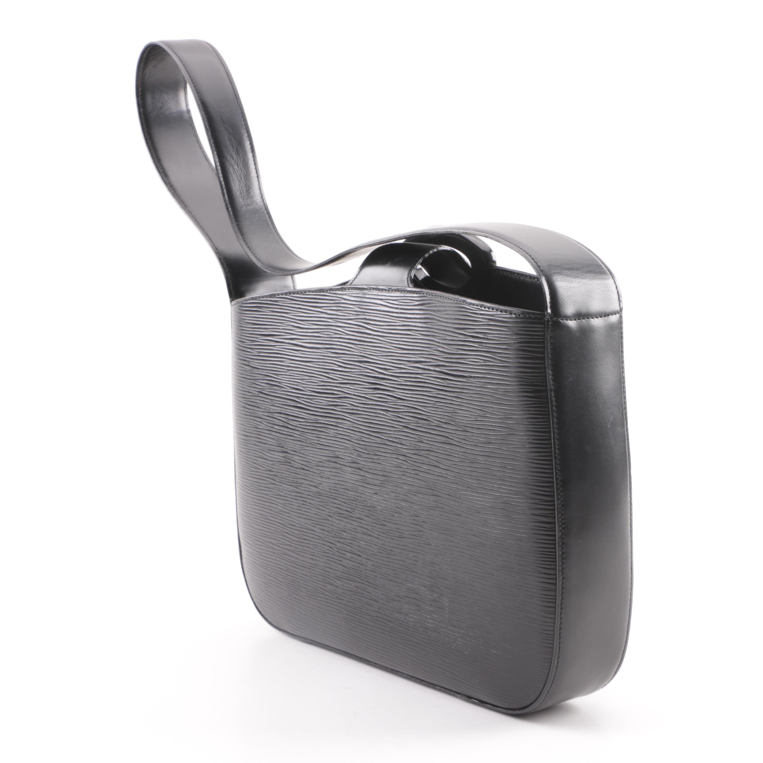 1999 Louis Vuitton of Paris Black Epi Leather Reverie Shoulder Bag