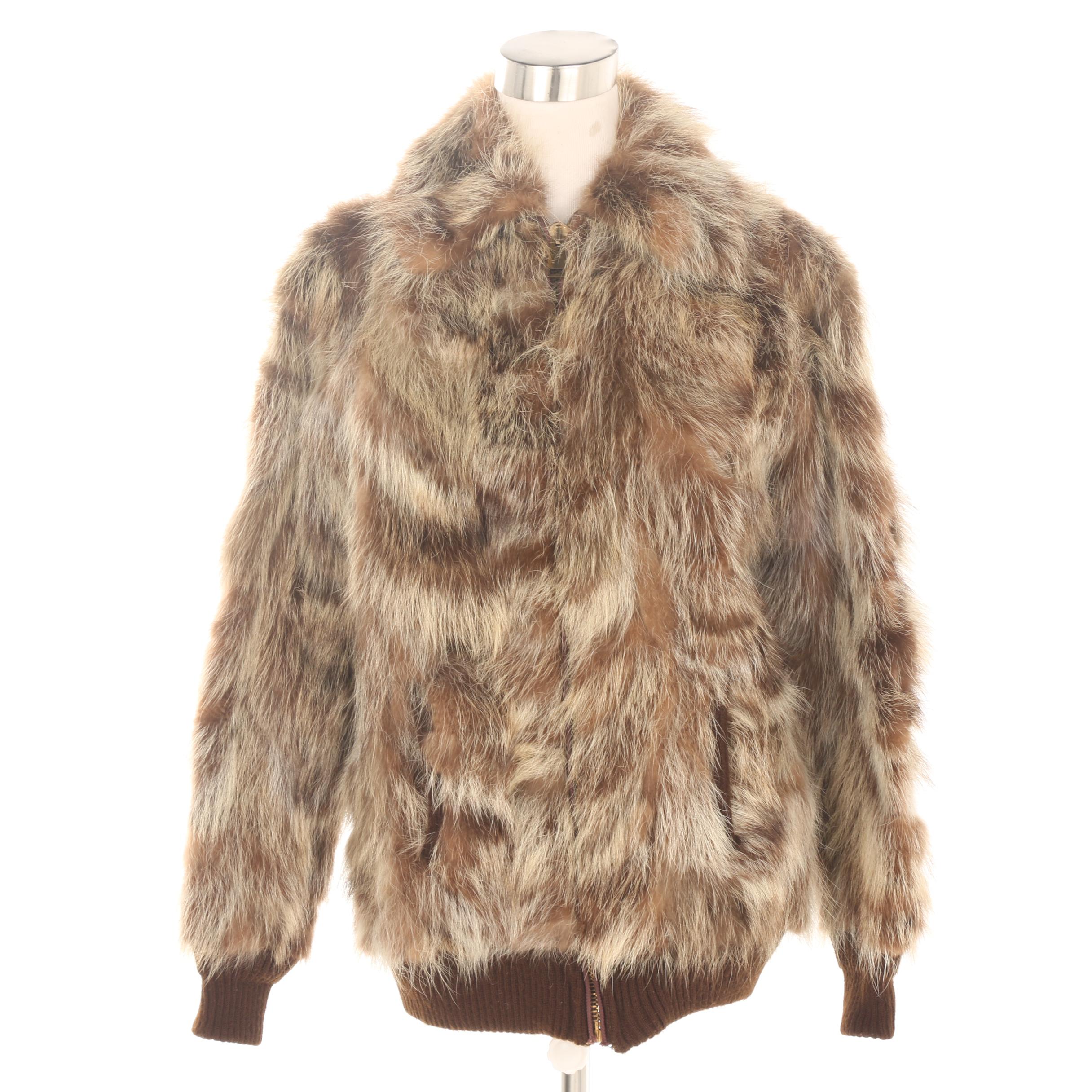 Women's Fur-Instance Opossum Fur Coat