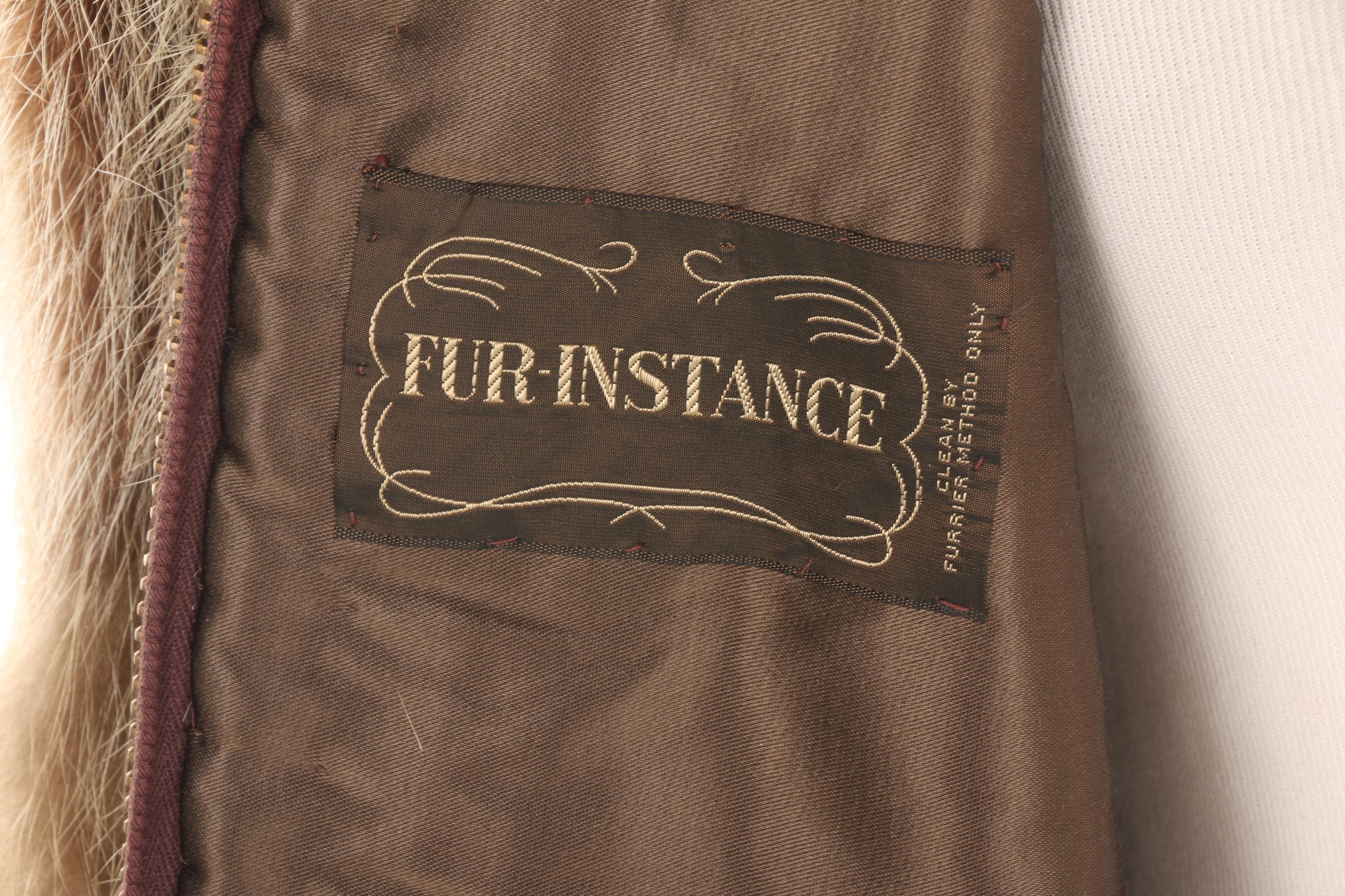 Women's Fur-Instance Opossum Fur Coat