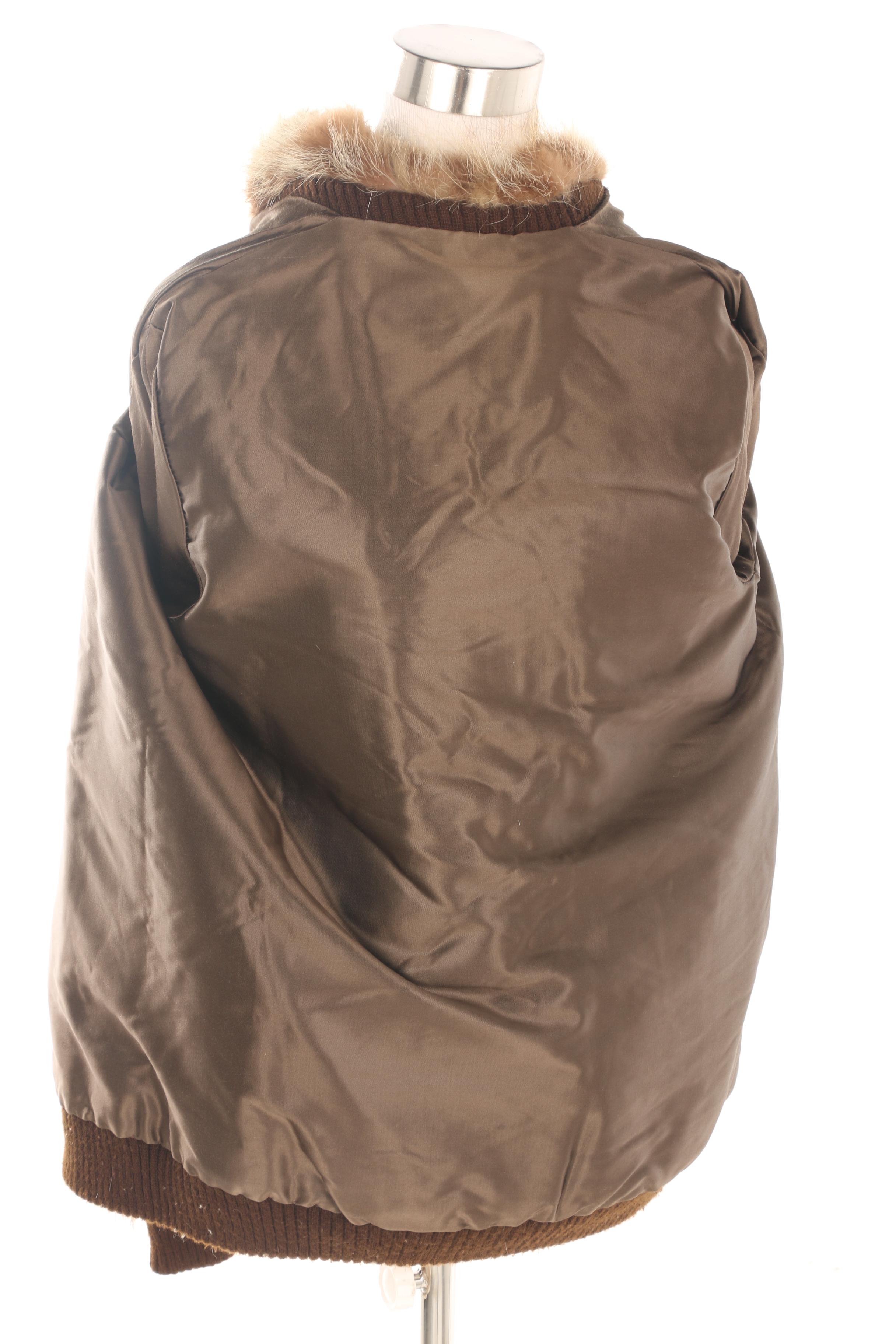 Women's Fur-Instance Opossum Fur Coat