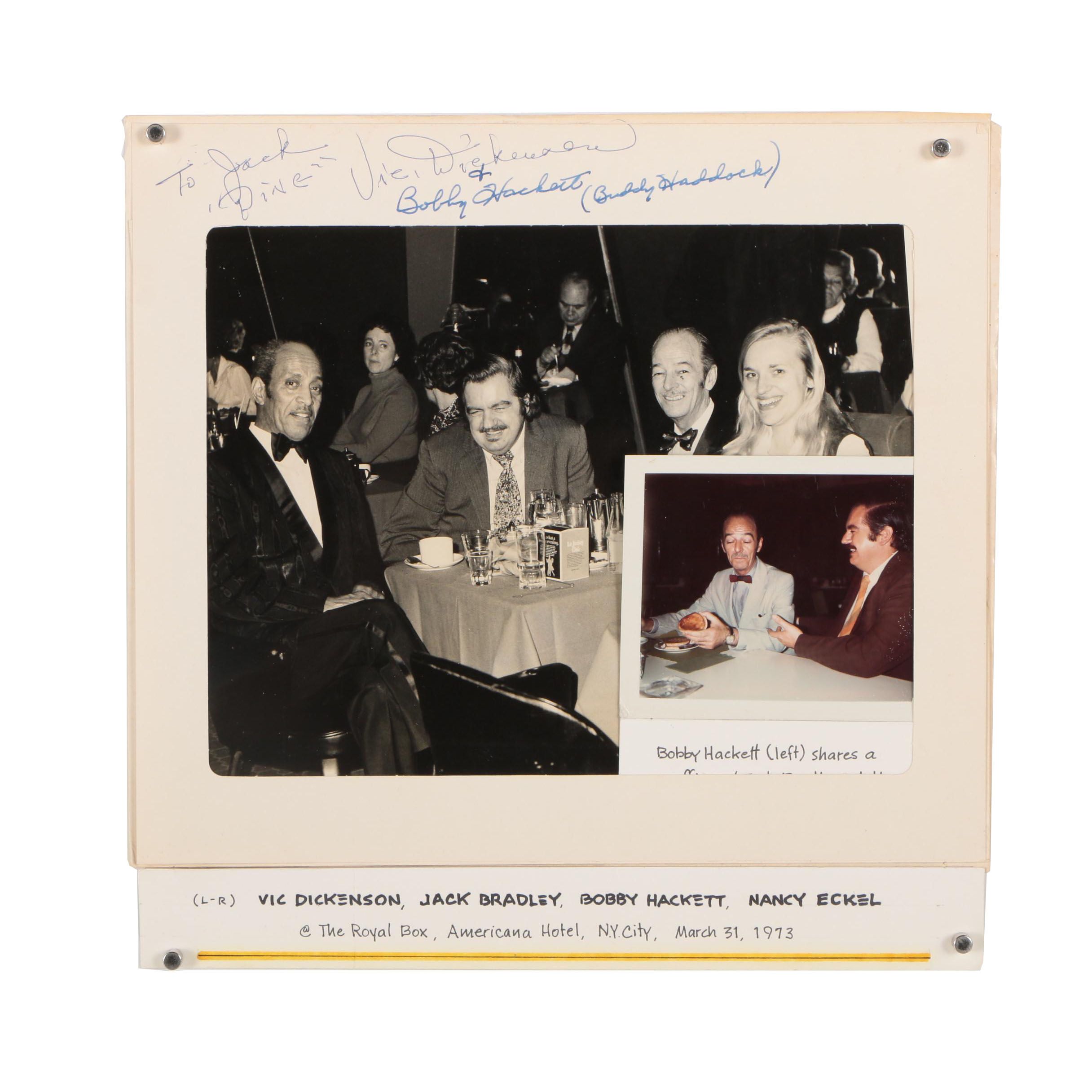 Jack Bradley and Bobby Hackett Autographed Photographs