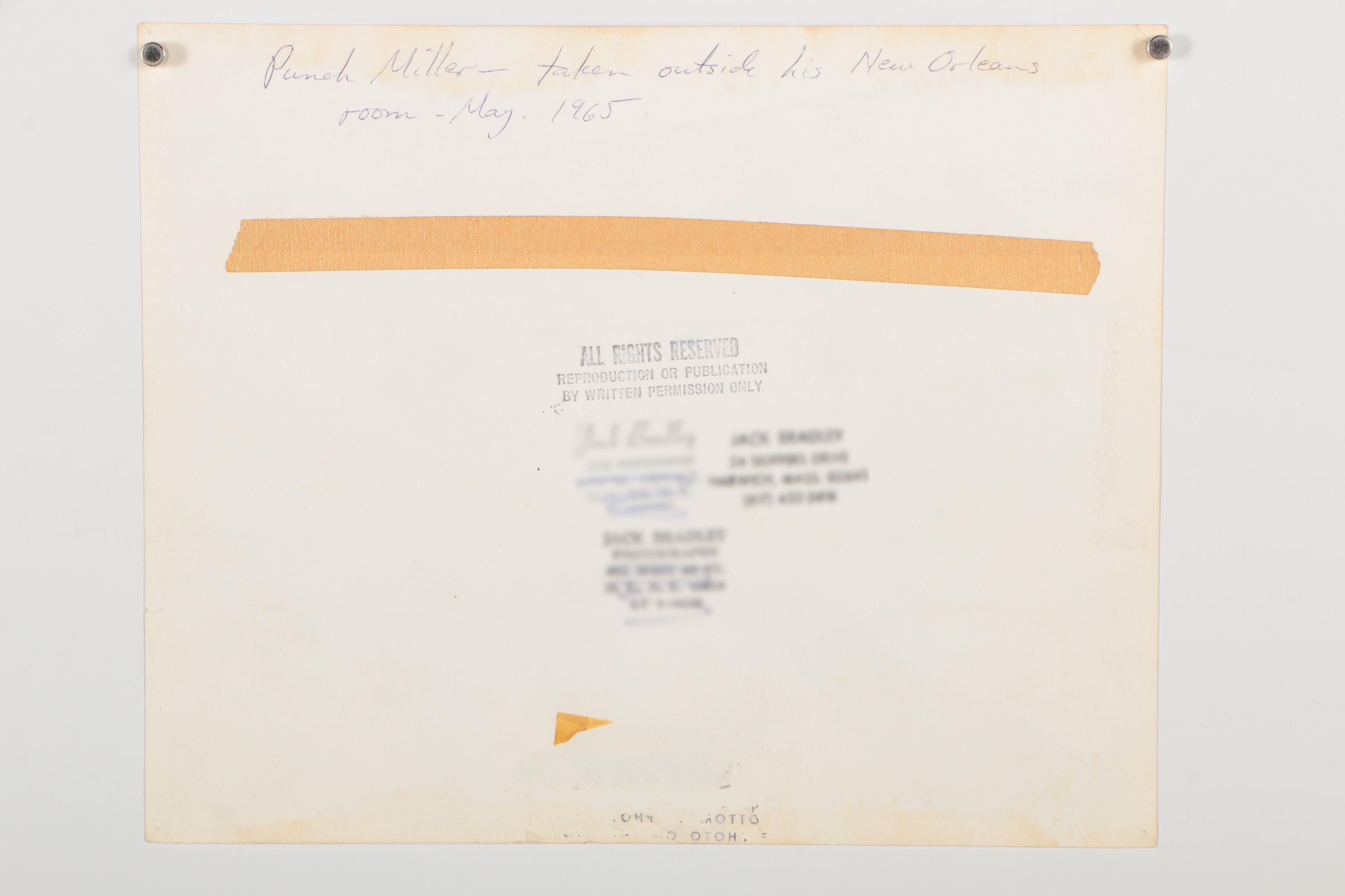 Punch Miller Autographed Celebrity Photograph