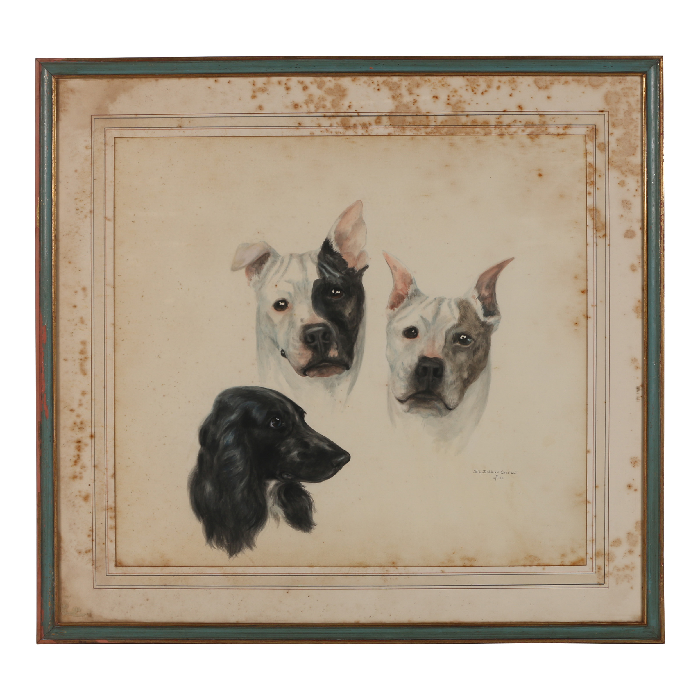 Billy Dohlman Chestnut Watercolor Painting