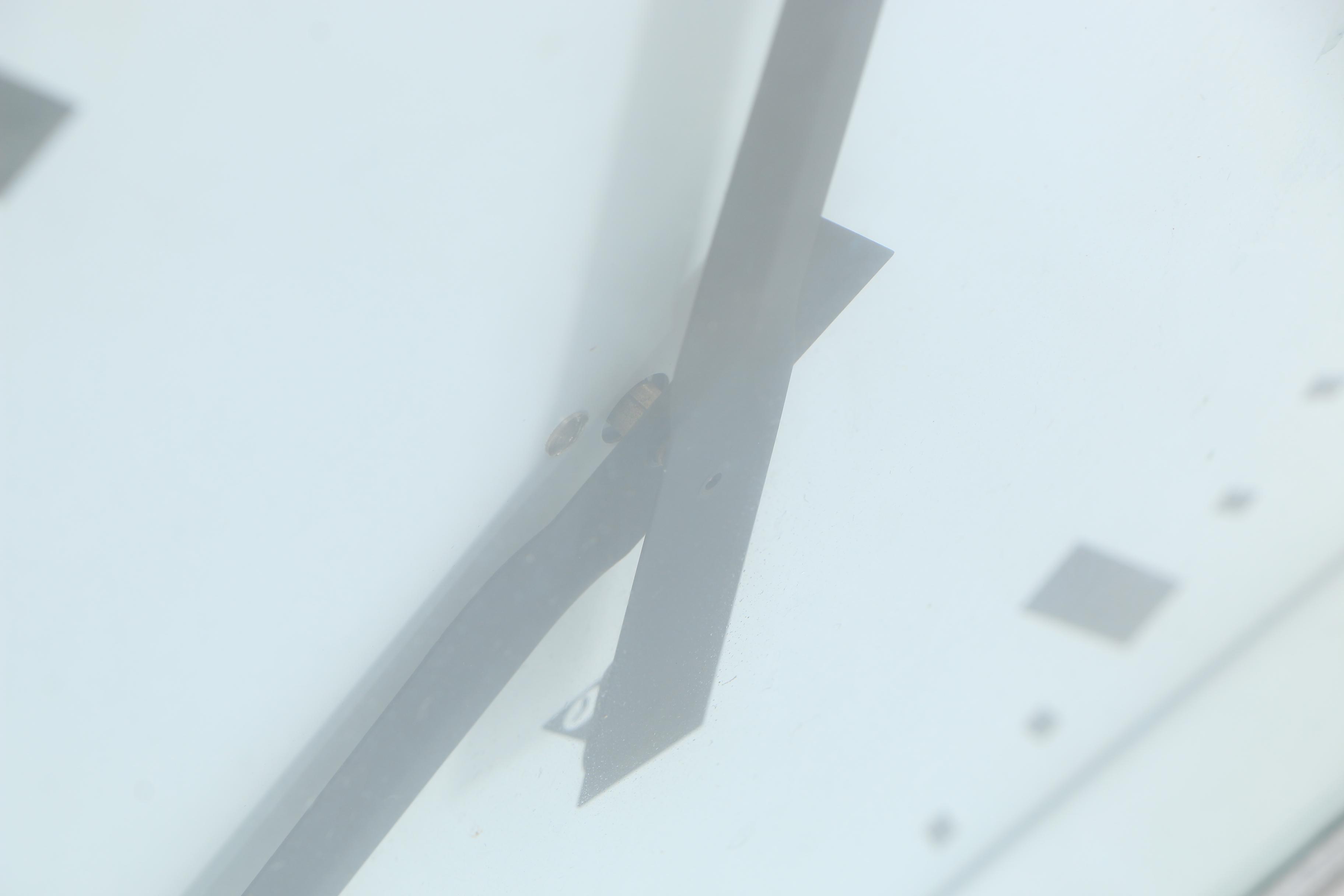 Mid Century Double Sided Railroad Station Clock